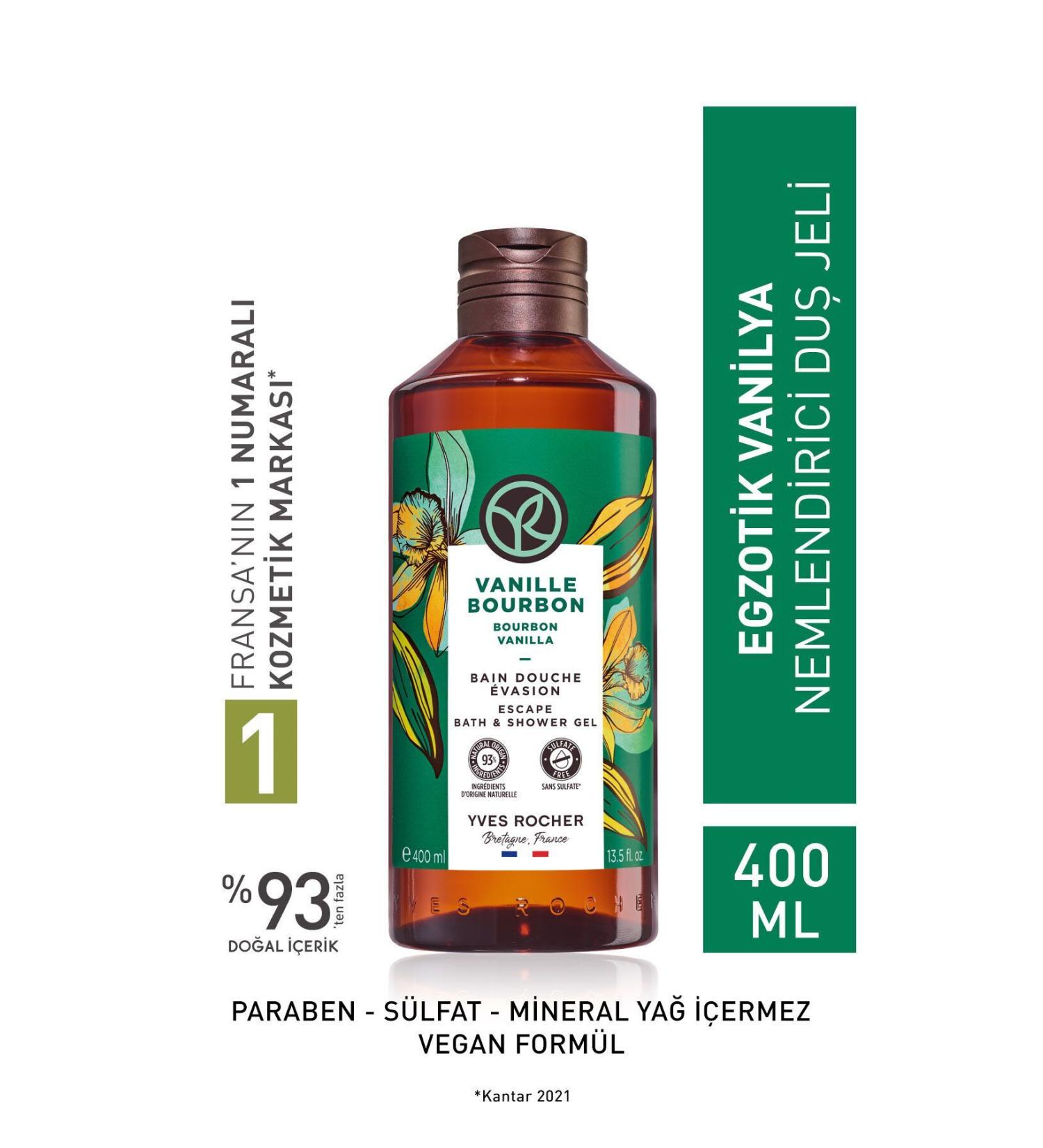 Yves Rocher Moisturizing Shower Gel - Exotic Vanilla - 400ml - Buy Online on GoSupps.com