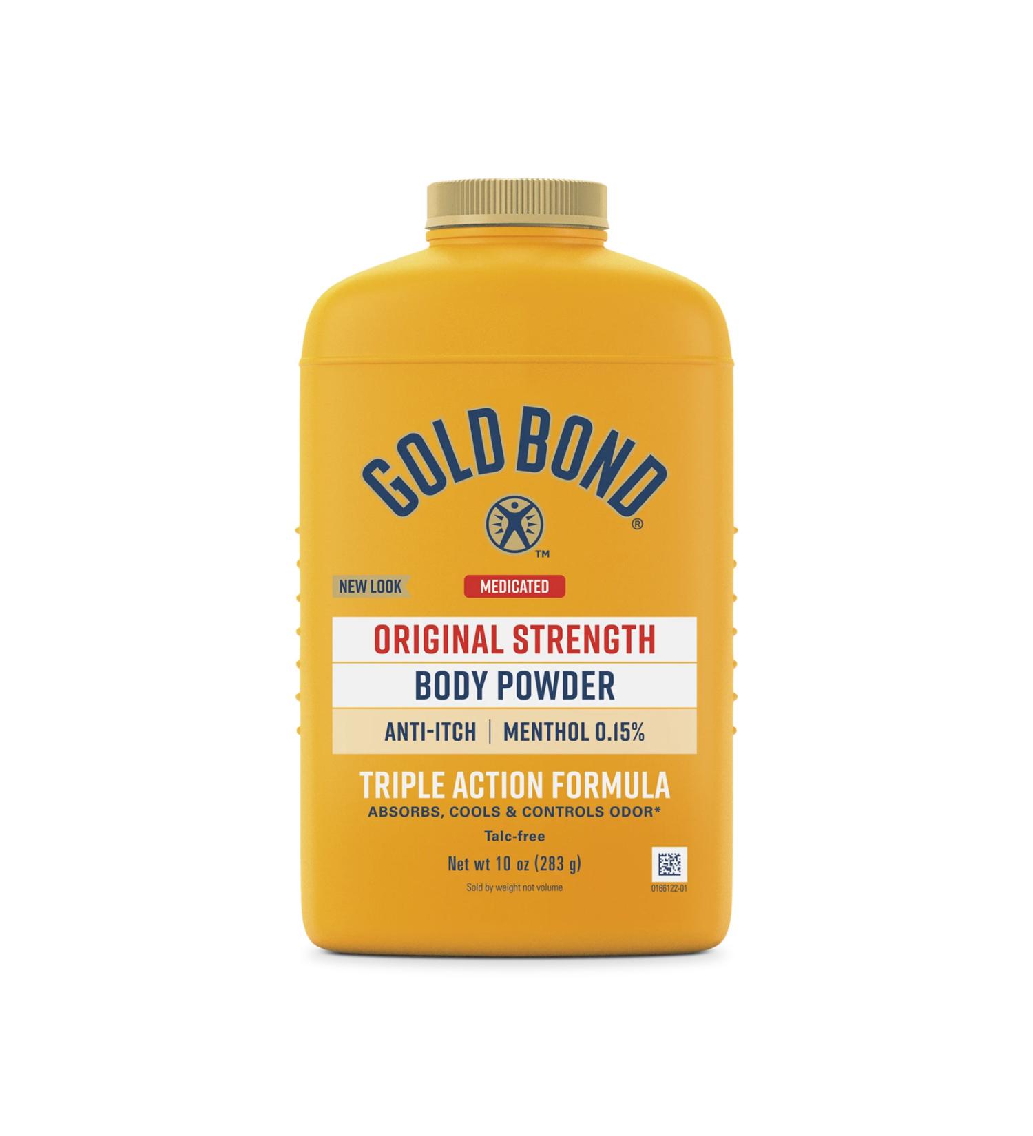 GOLD BOND Medicated Original Strength Body Powder Anti-itch Menthol 0.15% 283 Gr.