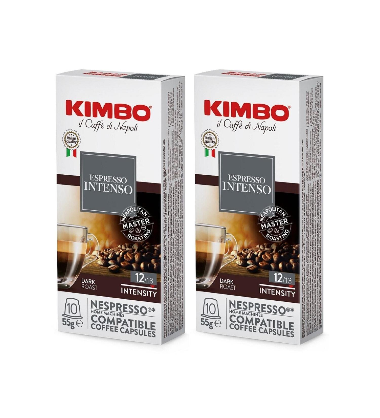 Kimbo Intenso Nespresso Compatible Capsule Coffee (10-PIECE BOX) (SET OF 2) - Buy Online on GoSupps.com