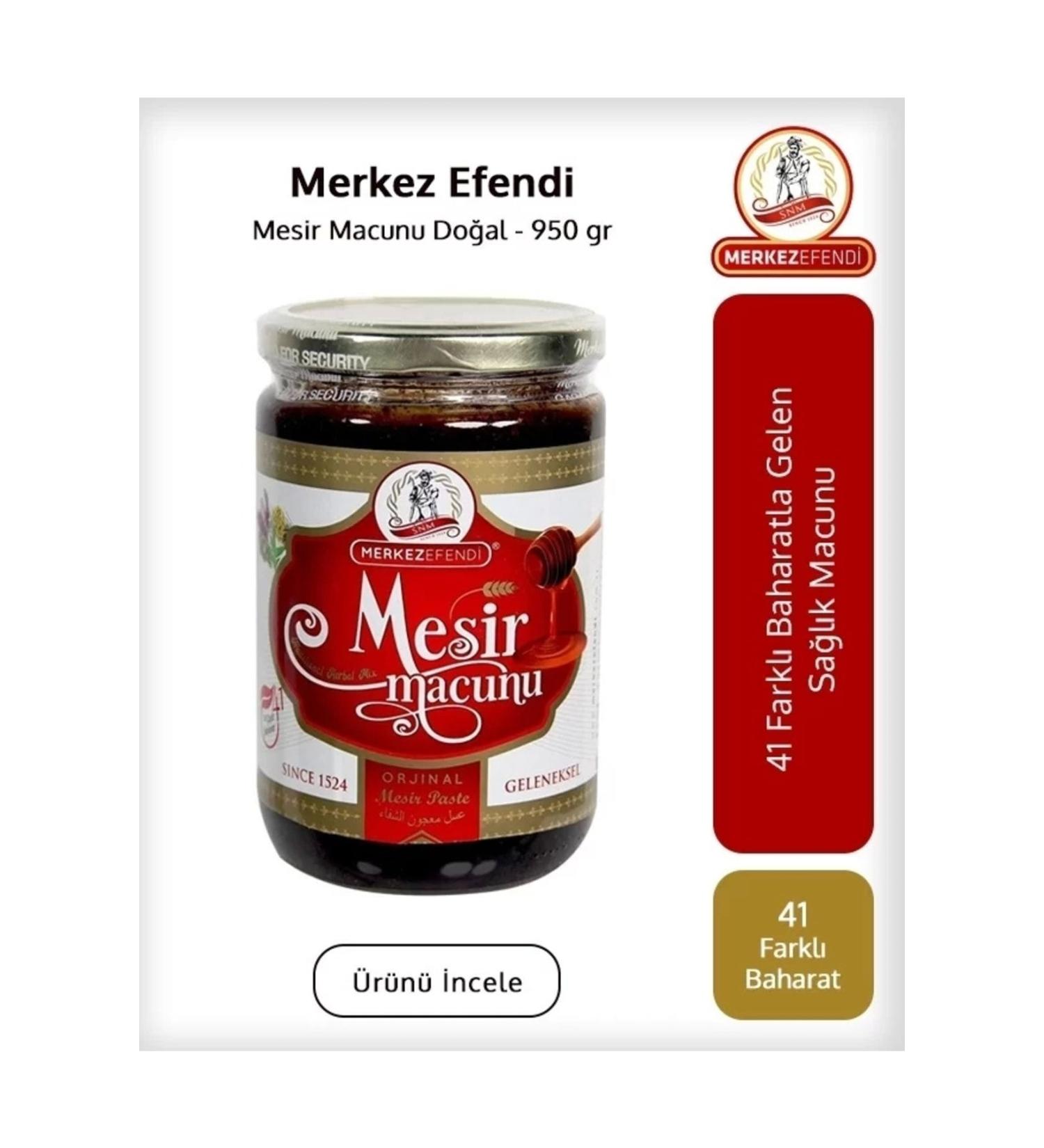 Merkez Efendi 41 Kinds of Spicy Original Mesir Paste 950 Grams - Buy Online on GoSupps.com