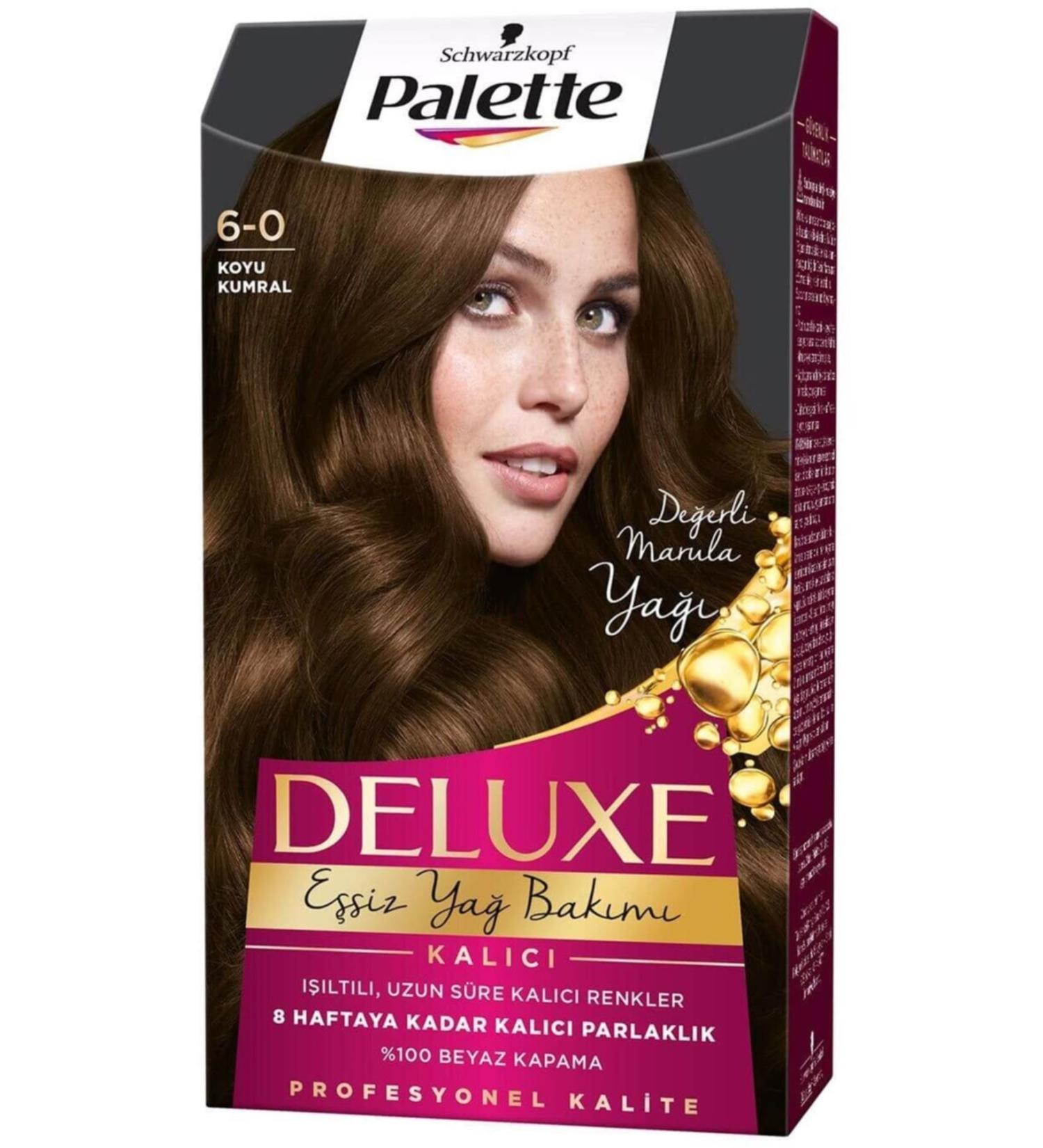 Palette -: LONG-LASTING DYE DARK AUBURN NO: 6-0 50 ML: LONG-LASTING DYE CHARMS1166