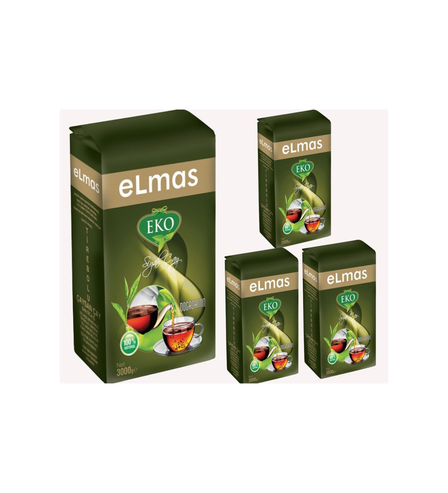 Elmas Tea ELMAS ECO BLACK TEA 3000 GR 4-PIECE 12 KG