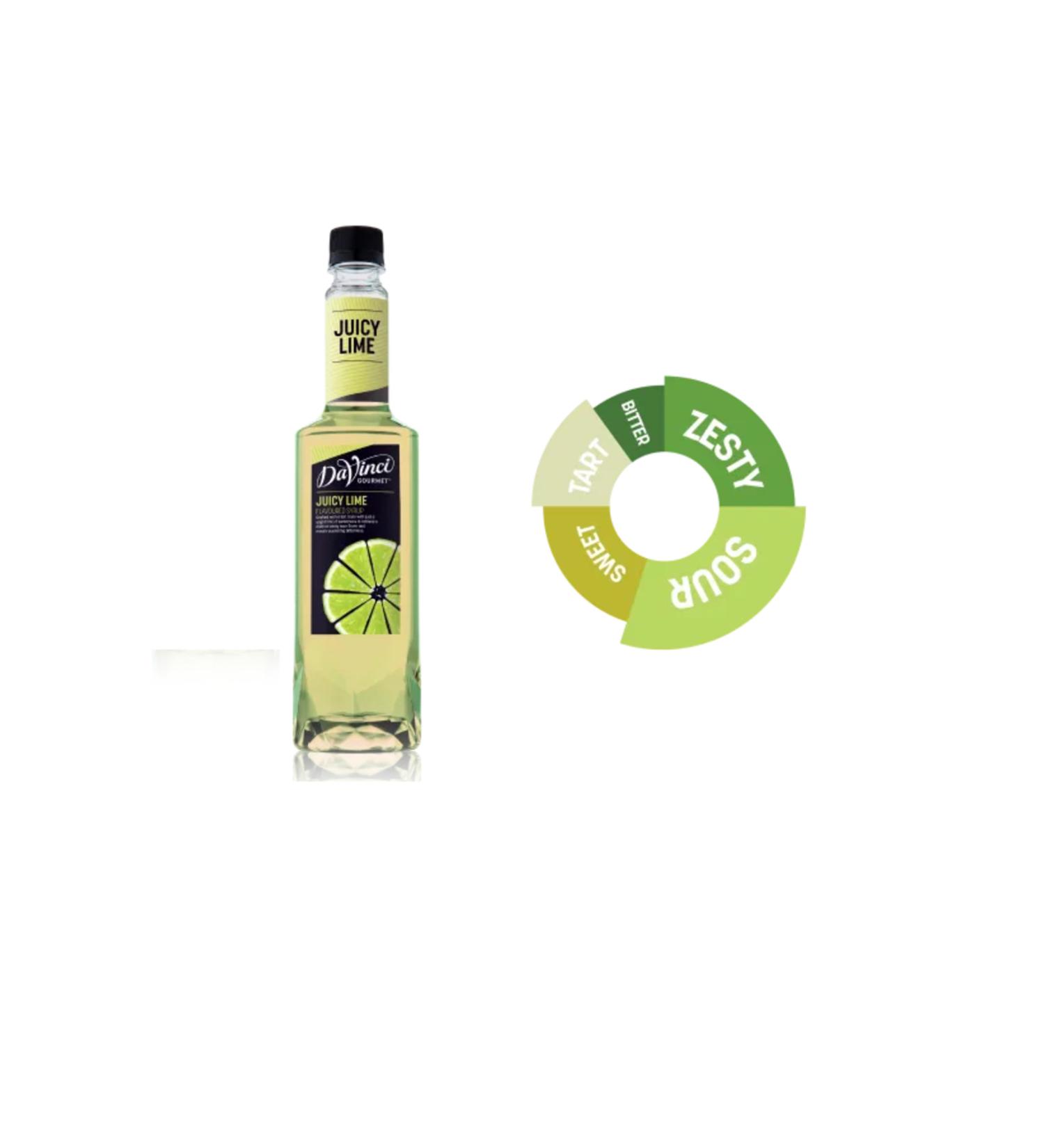 DaVinci Gourmet Juicy Lime Flavored Cocktail Syrup 750 ml.