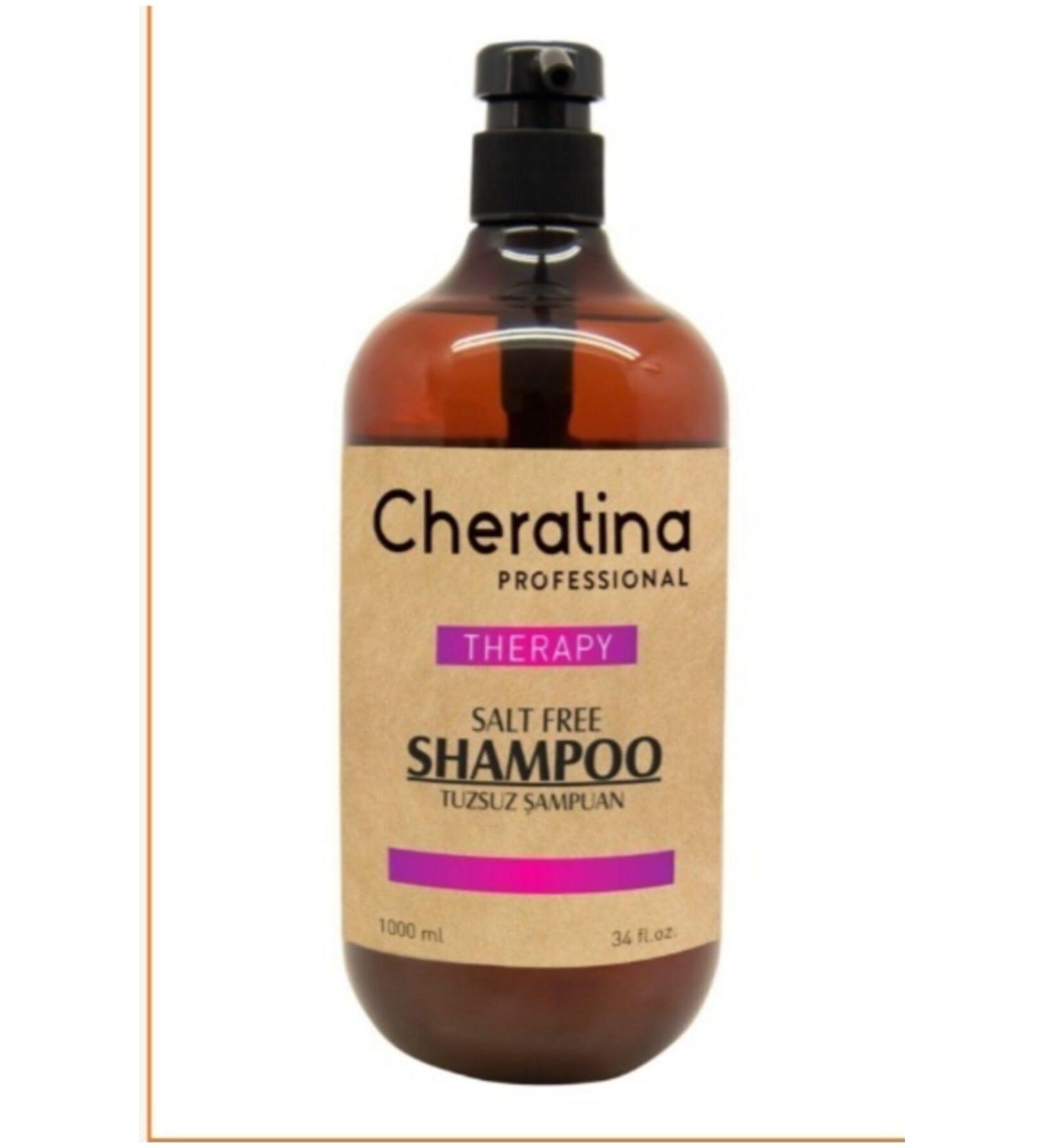 Cheratina PROFESSIONAL THERAPY SALT FREE SHAMPOO - SUPER NOURISHING SALT FREE SHAMPOO 1000ML CHARMS520