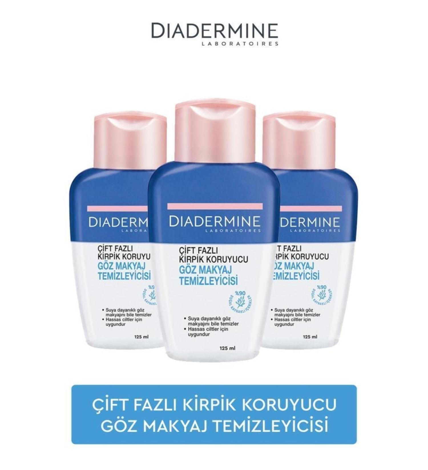 Diadermine Dual Phase Eye Make-Up Remover 125ml X3