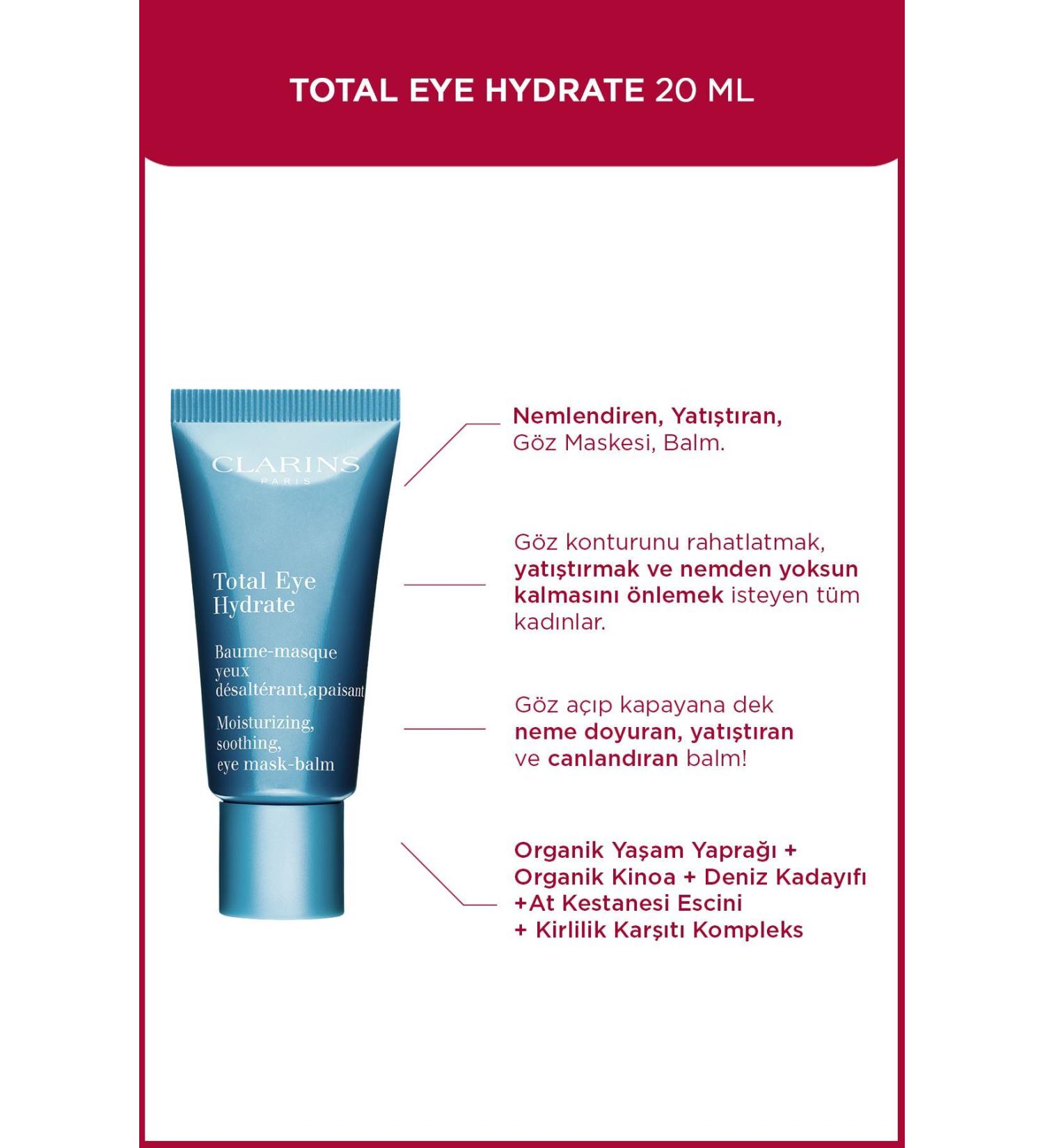Clarins TOTAL EYE HYDRATE 20 ML ANTI-FINE LINES EYE MASK BALM DEMBA5648
