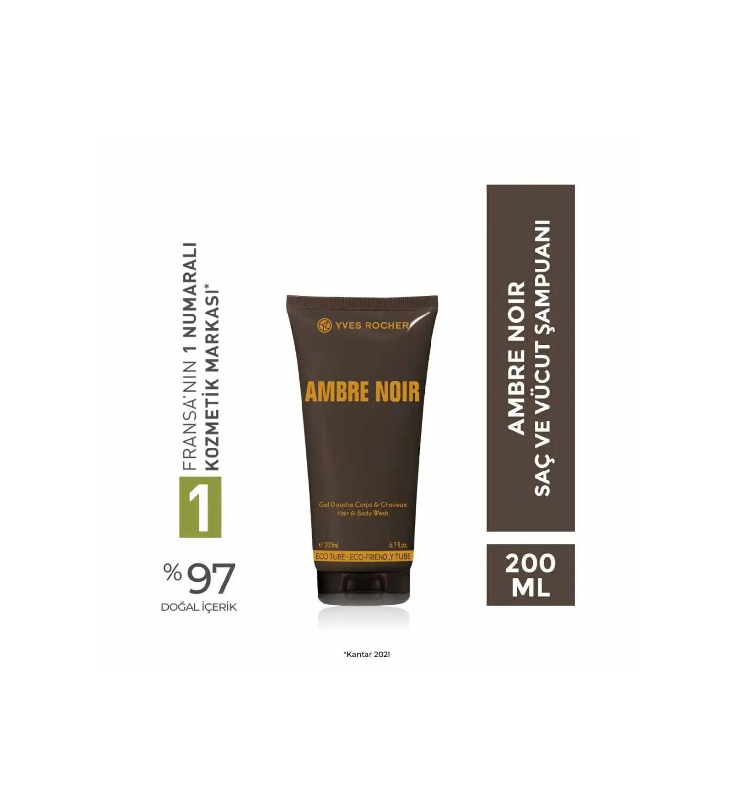Yves Rocher Ambre Noir Hair and Body Shampoo - Carest Cosmetic - Buy Online on GoSupps.com