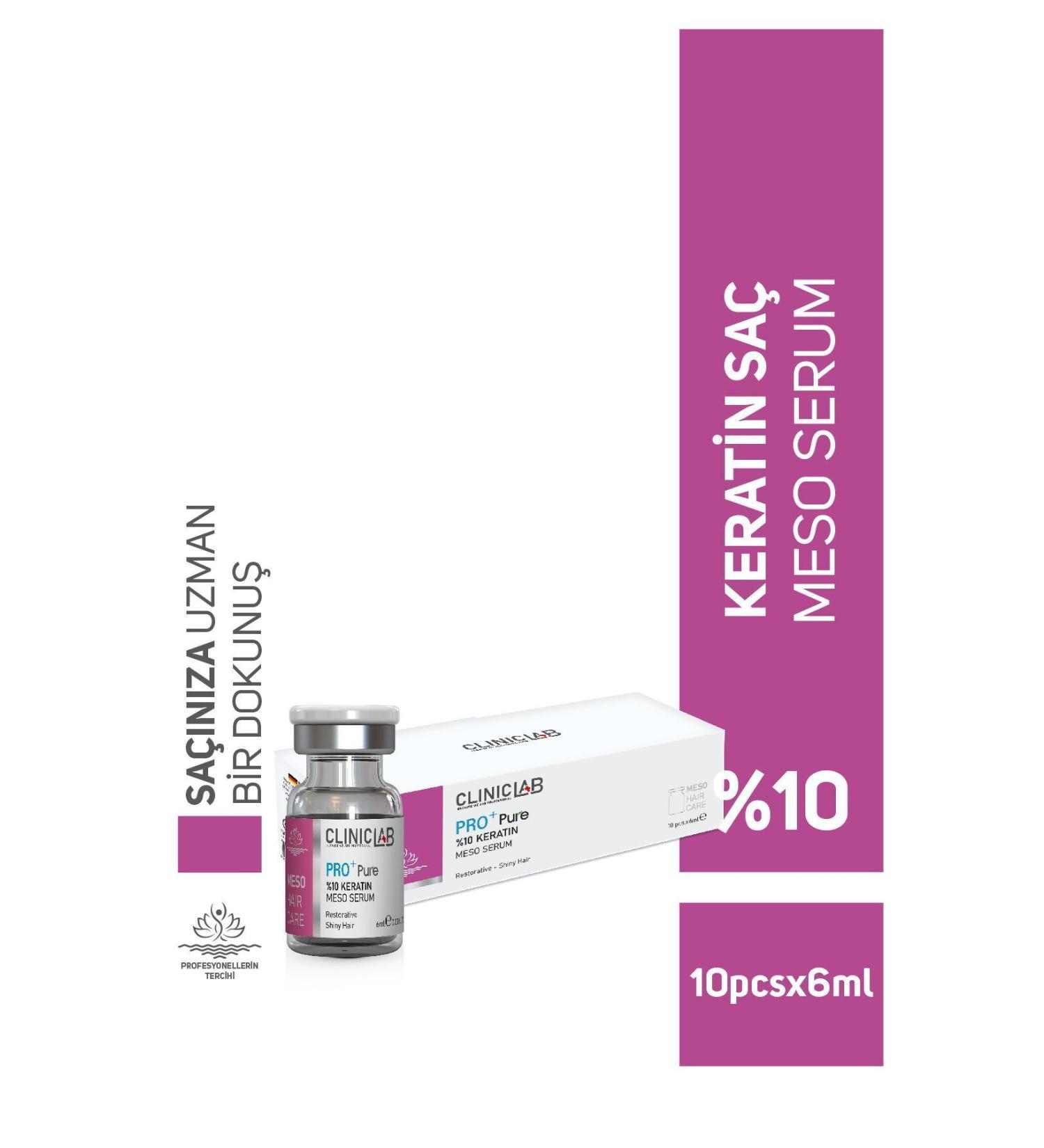 Cliniclab Pro+ Pure Keratin Meso Serum 6 ml x 10 pcs