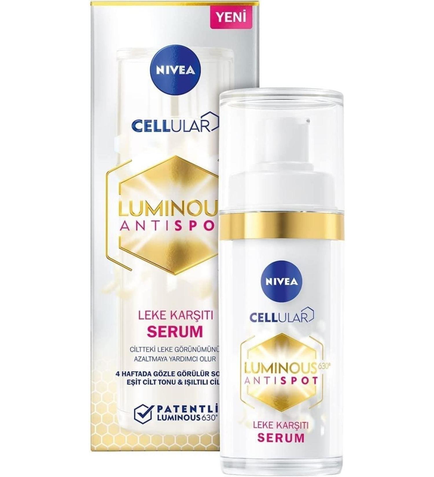 NIVEA Luminous630 Anti-Spot Serum 30 Ml Skin Serum for Sun Pregnancy and Puberty Spots