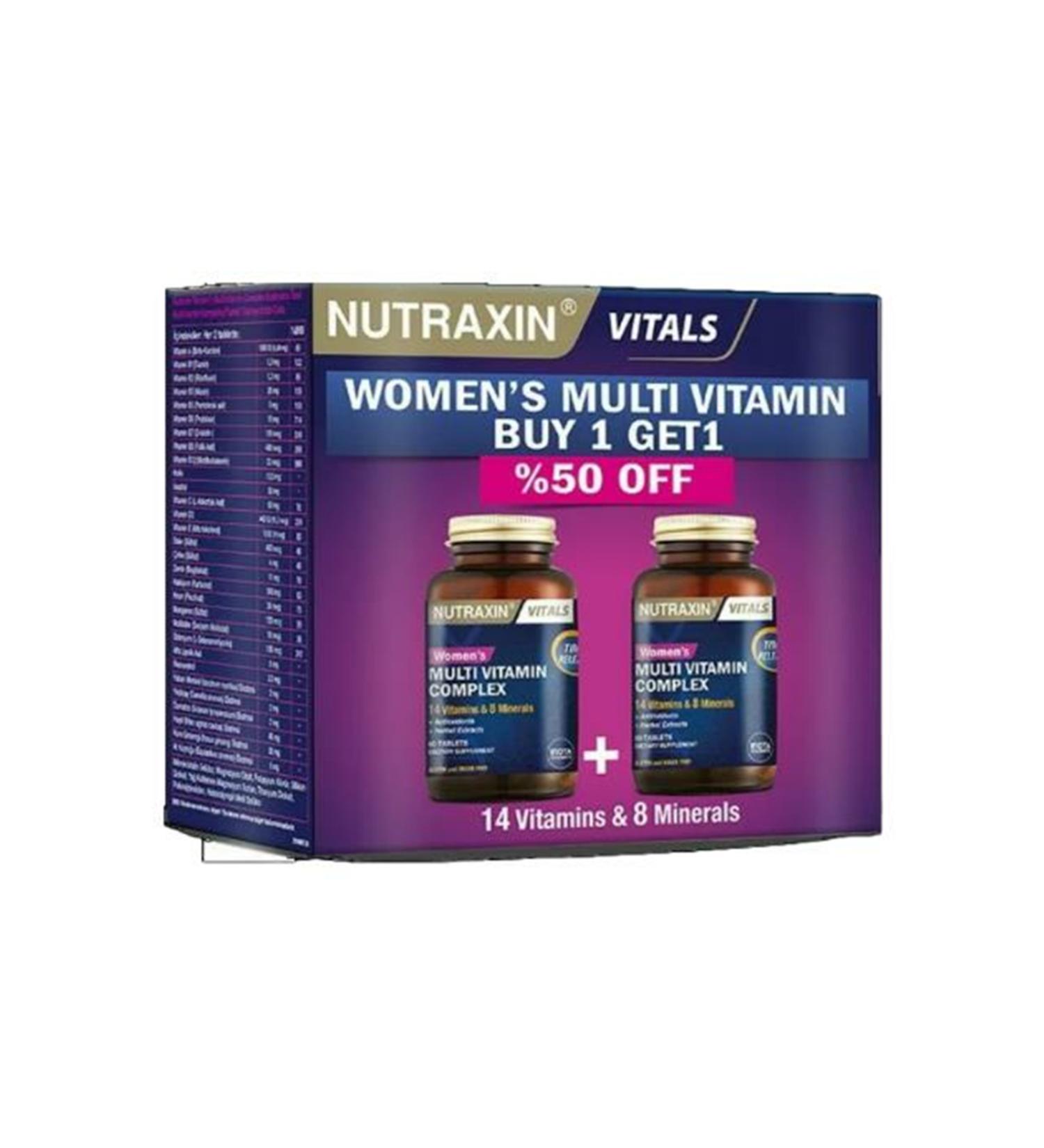 Nutraxin Multivitamin & Mineral Complex For Women 2 Pack
