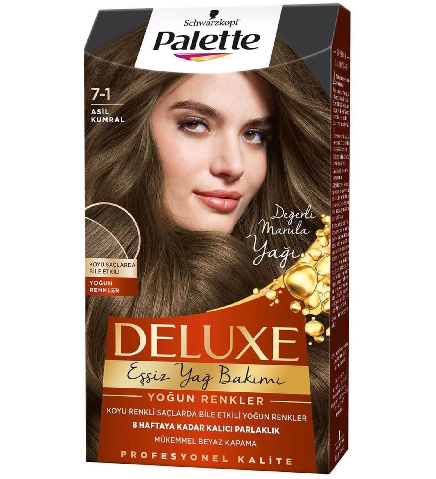 Palette: LONG-LASTING DYE ASHY AUBURN NO: 7-1 50 ML: LONG-LASTING DYE CHARMS1231