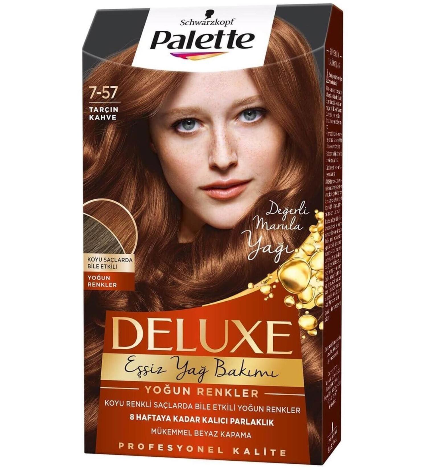 Palette -: LONG-LASTING DYE CINNAMON BROWN NO: 7-57 50 ML: LONG-LASTING DYE CHARMS1113