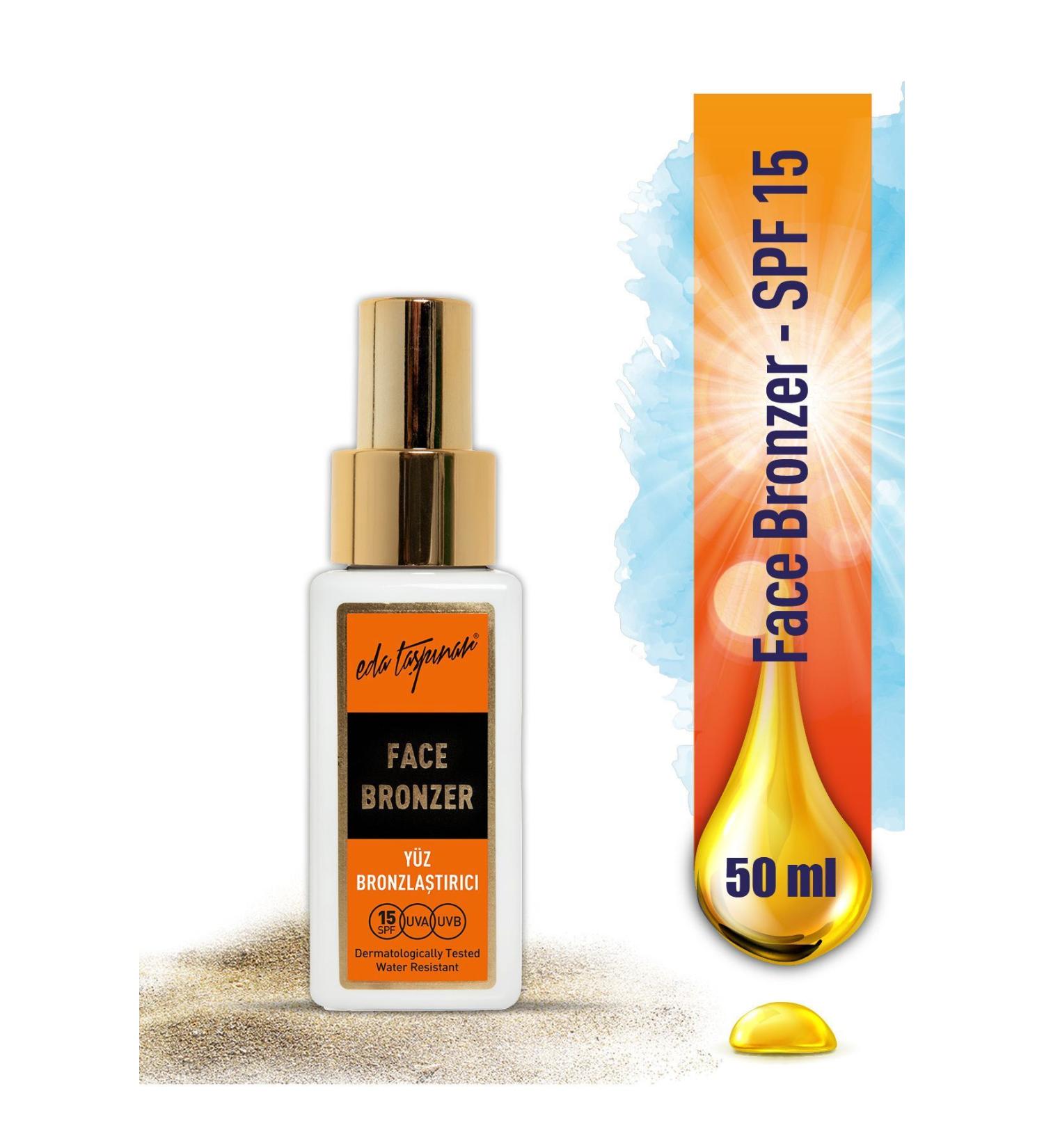 Eda Ta p nar Face Bronzer Spf15 Face Sun Cream - 50 ML (EGY0027) - Buy Online on GoSupps.com