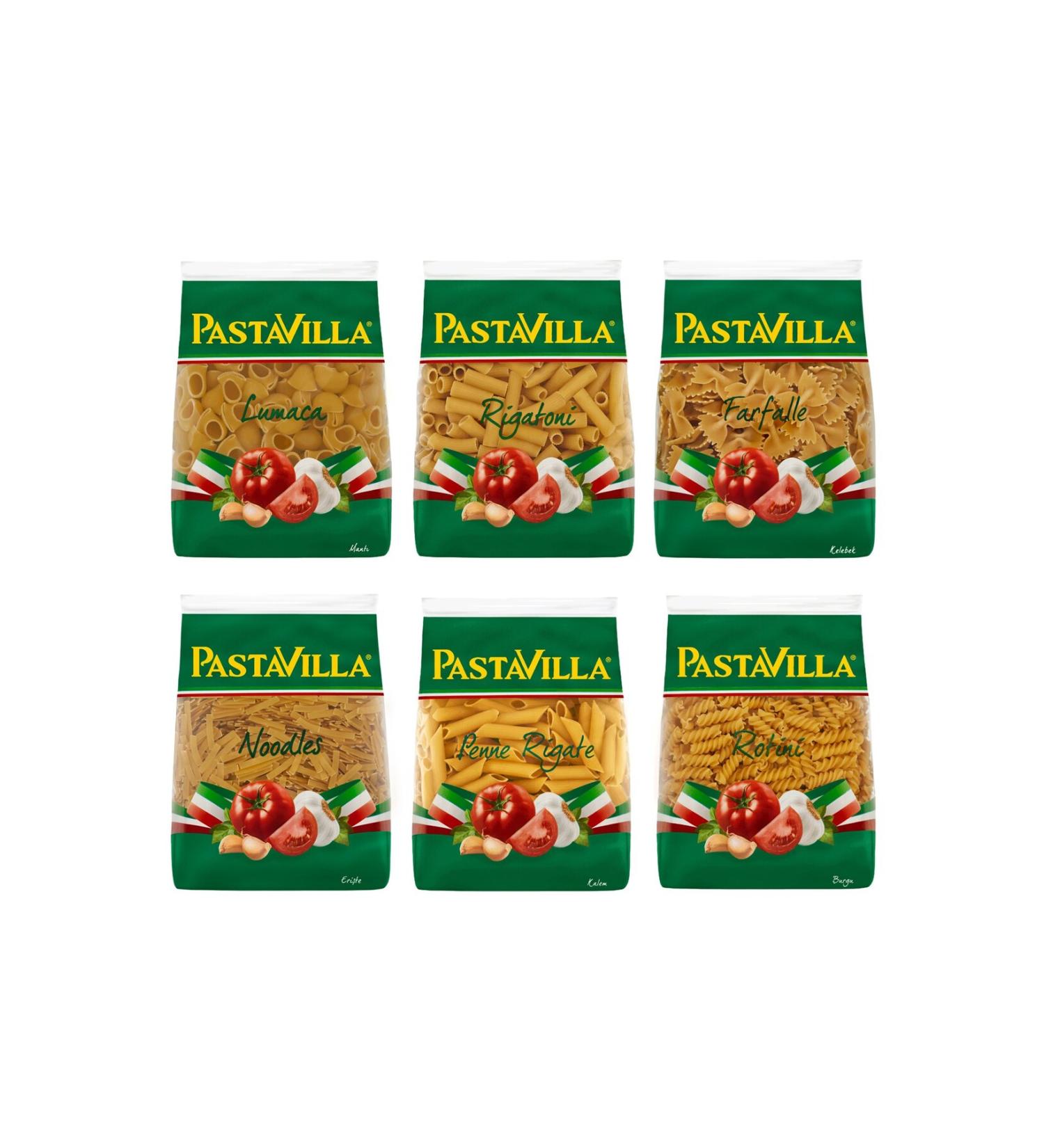 Pastavilla Pasta 500 gr 6 Mixed Package