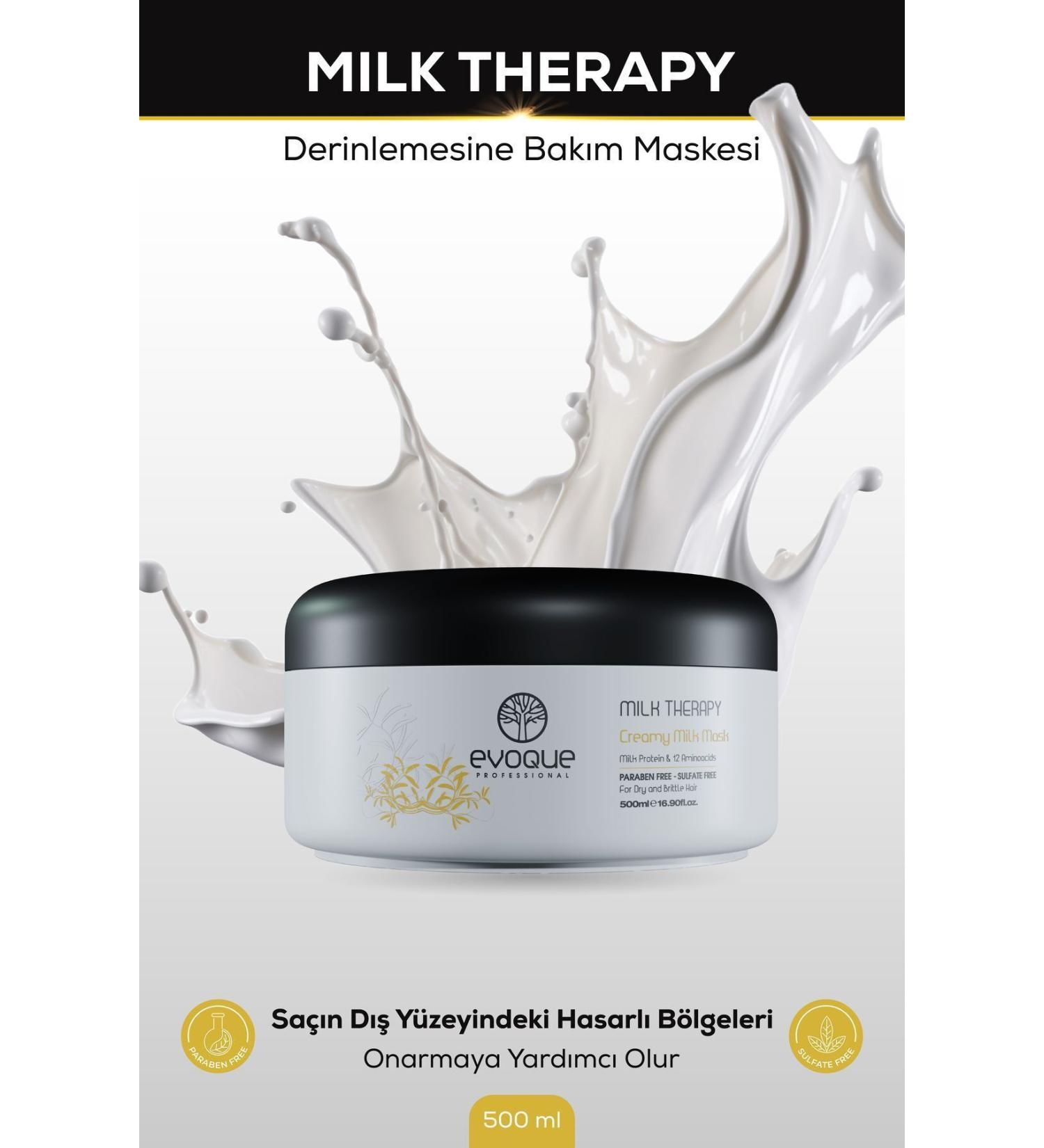 Evoque Milk Therapy Deep Care Mask 500ml - Buy Online on GoSupps.com