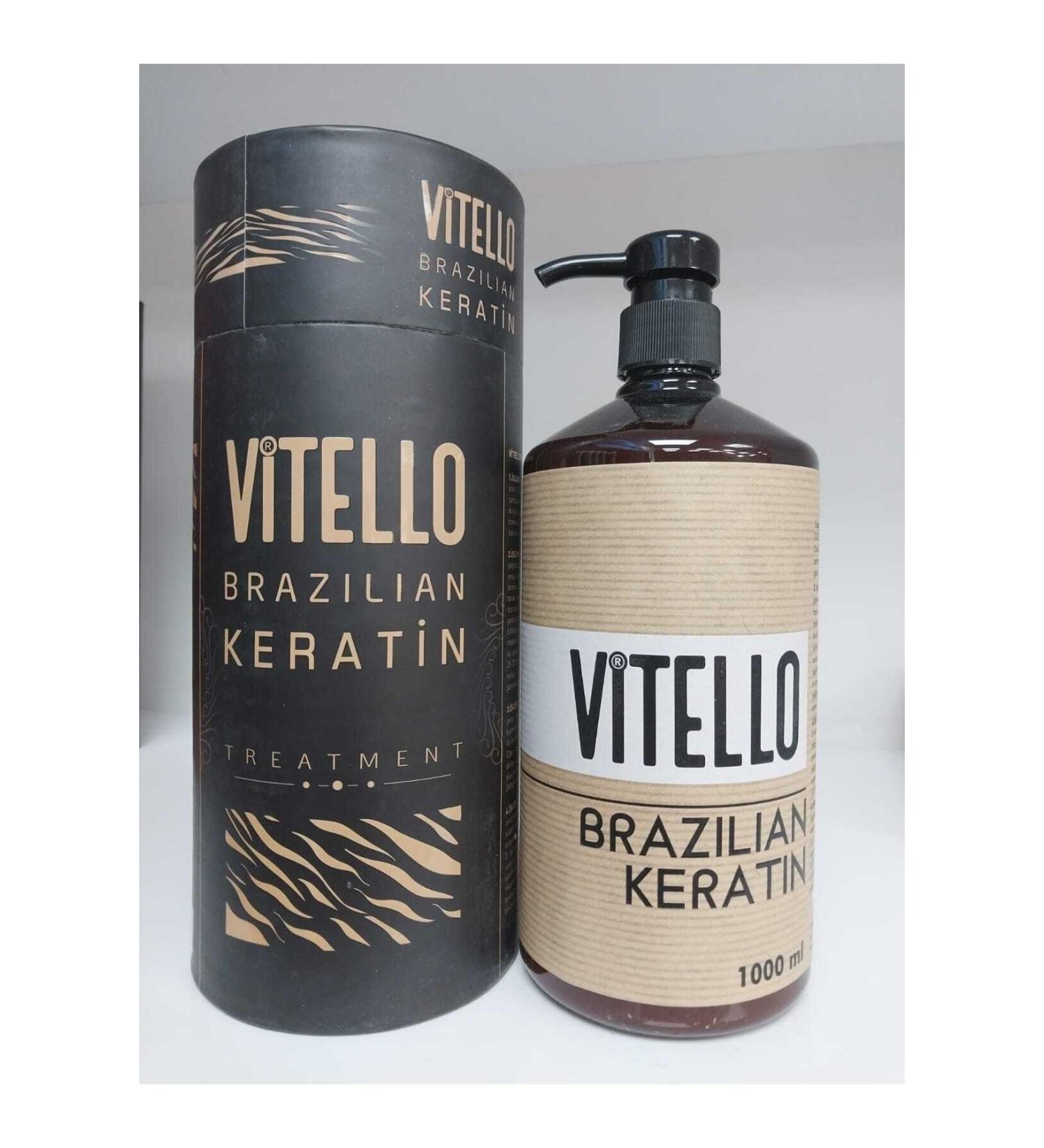 Vitello BRAZILIAN TREATMENT HAIR STRAIGHTENING AND REPAIRING KERATIN CARE 1000 ML CHARMS1478