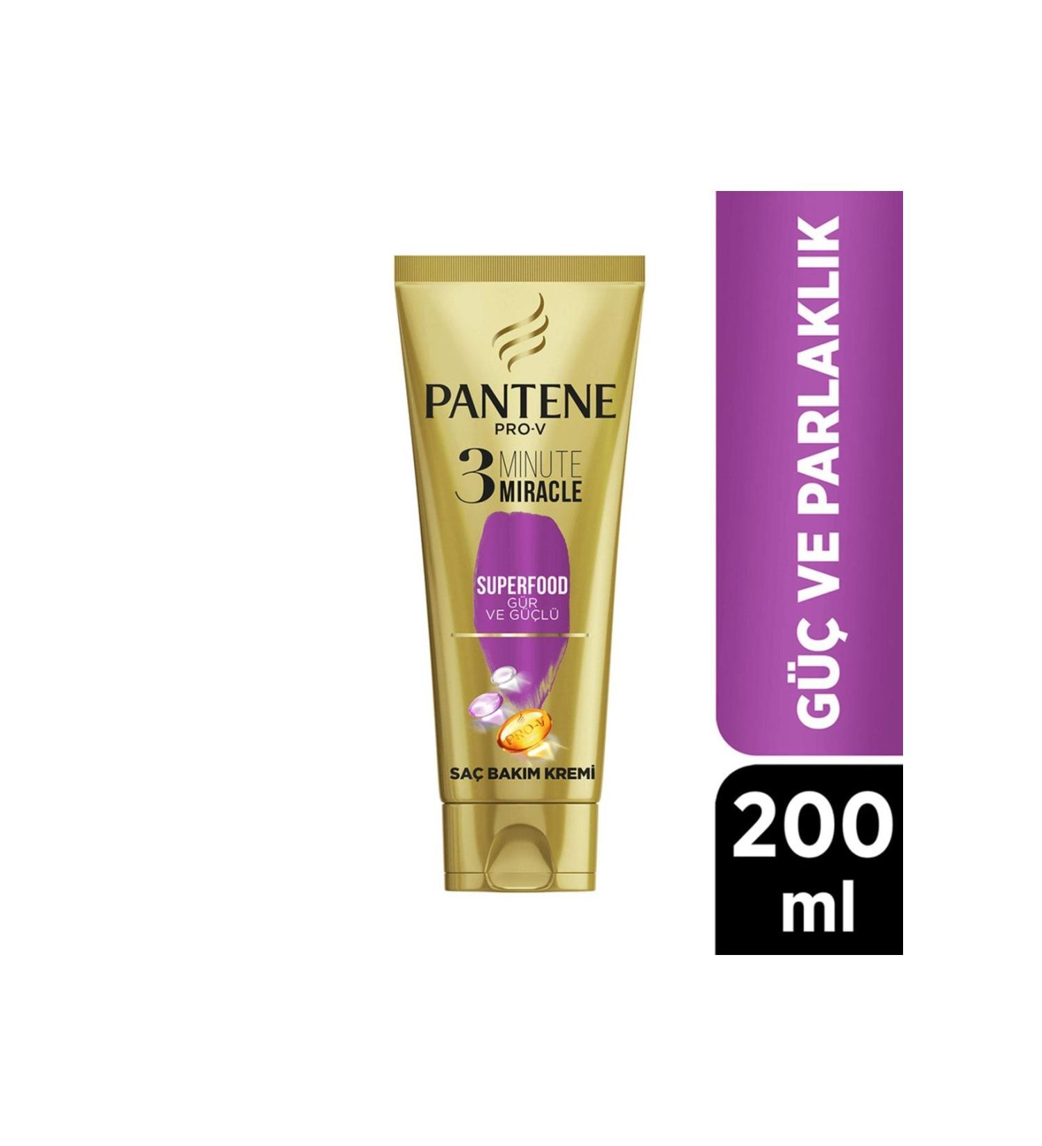 Pantene 3MM HAIR LIGHTENING CONDITIONER SUPERFOOD 200 ML CHARMS1570
