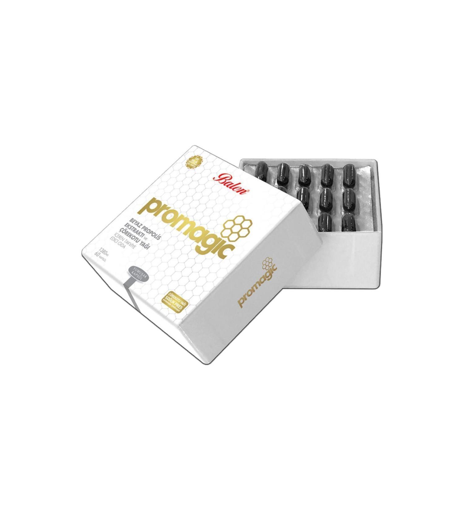 Balen Promagic Black Cumin Oil White Propolis Extract 60 Capsules