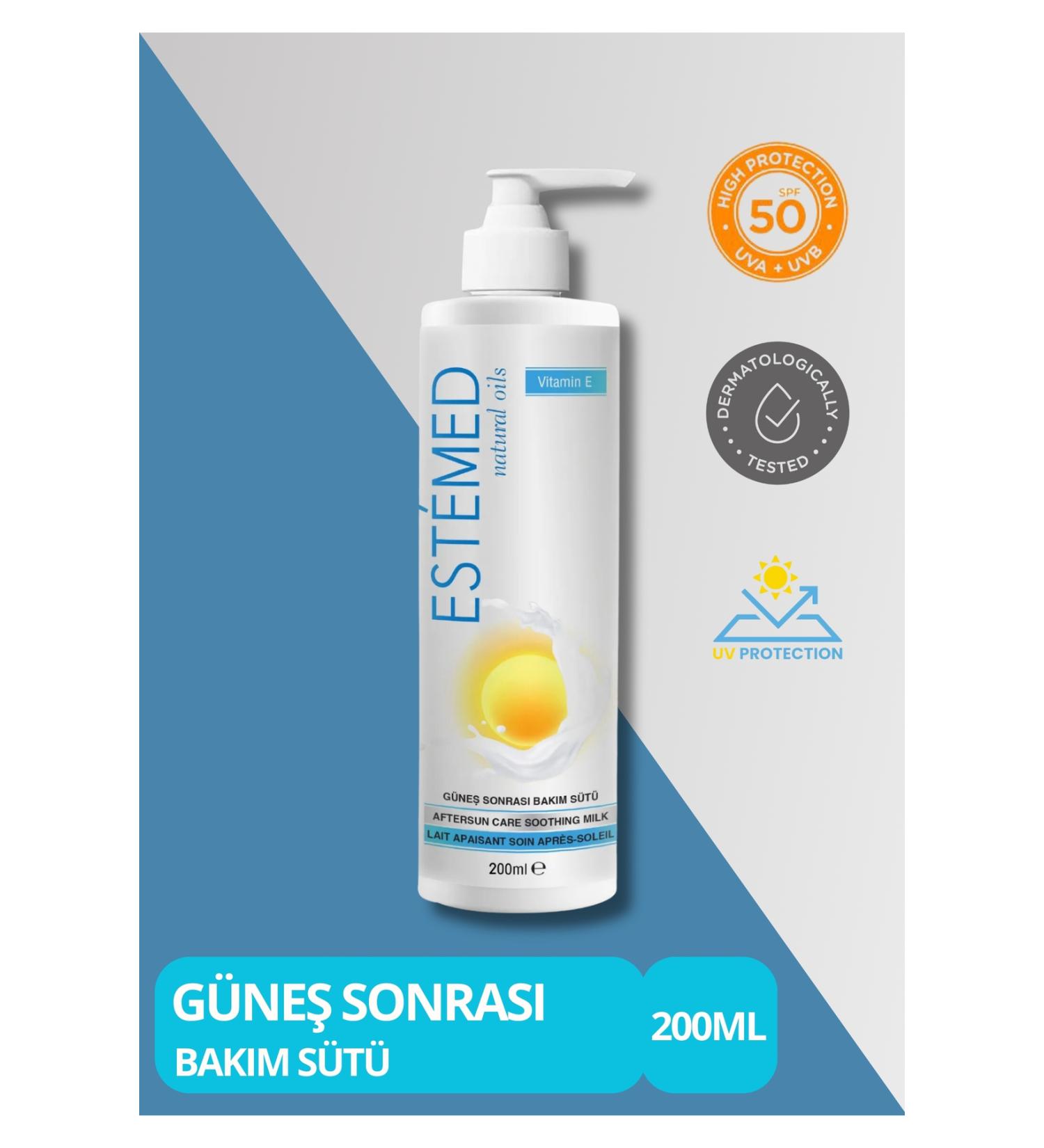 ESTEMED After Sun Care Milk & After Sun Care Soothing Milk 200ml