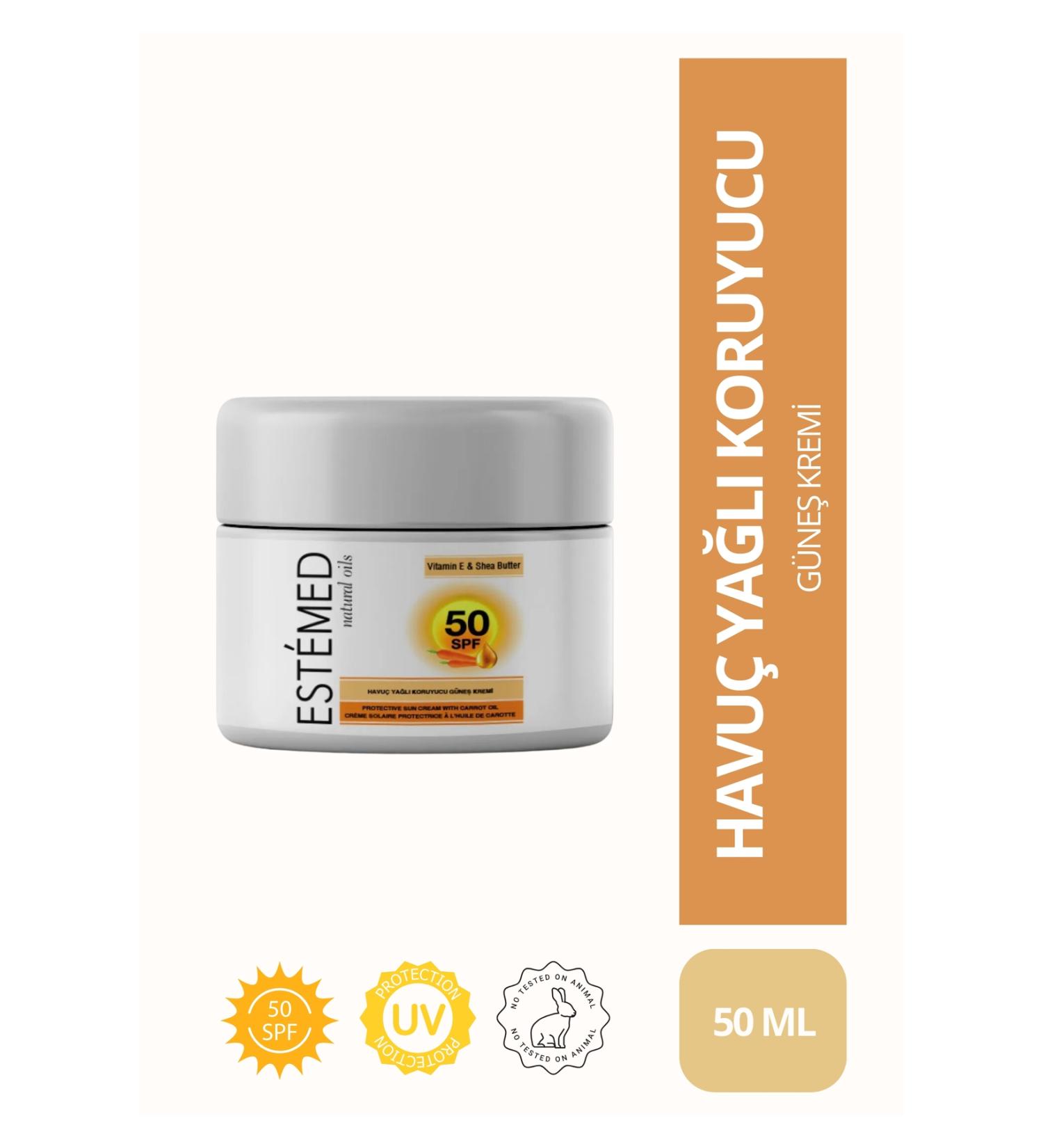 ESTEMED Protective Sun Cream With Carrot SPF50 50ml