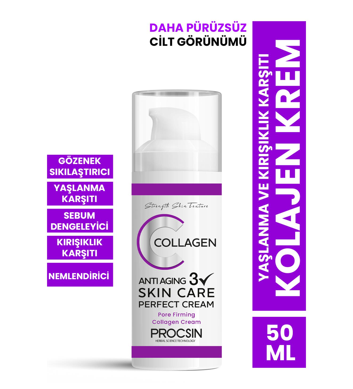PROCSIN Anti-Aging and Anti-Wrinkle Collagen Cream 50 ml