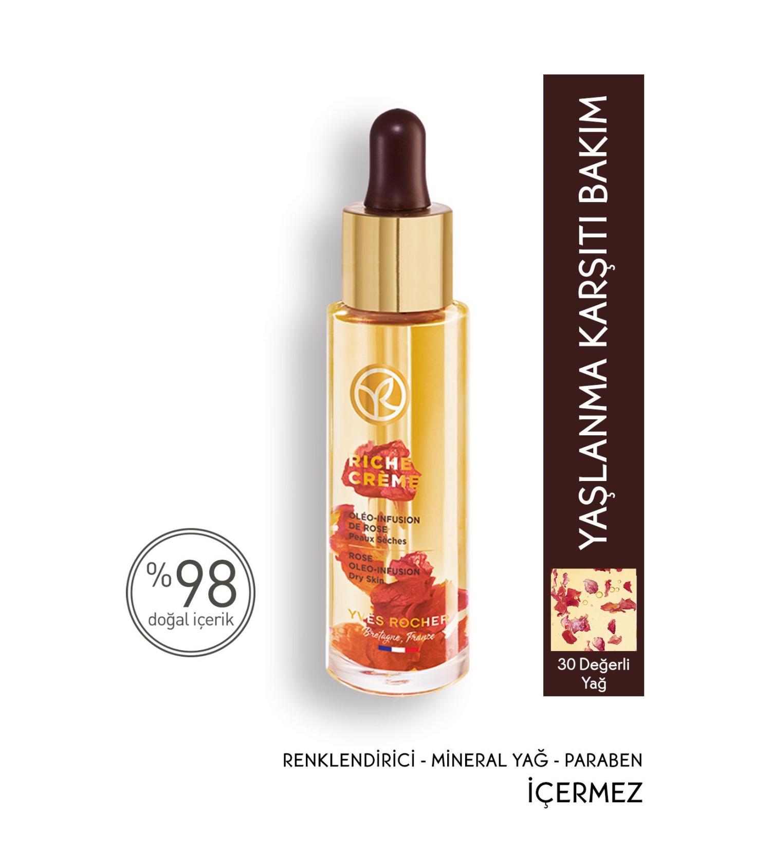 Yves Rocher Nourishing Anti-Aging Precious Oil Care Riche Cr me Oleo-infusion-serum-30 ml - Buy Online on GoSupps.com