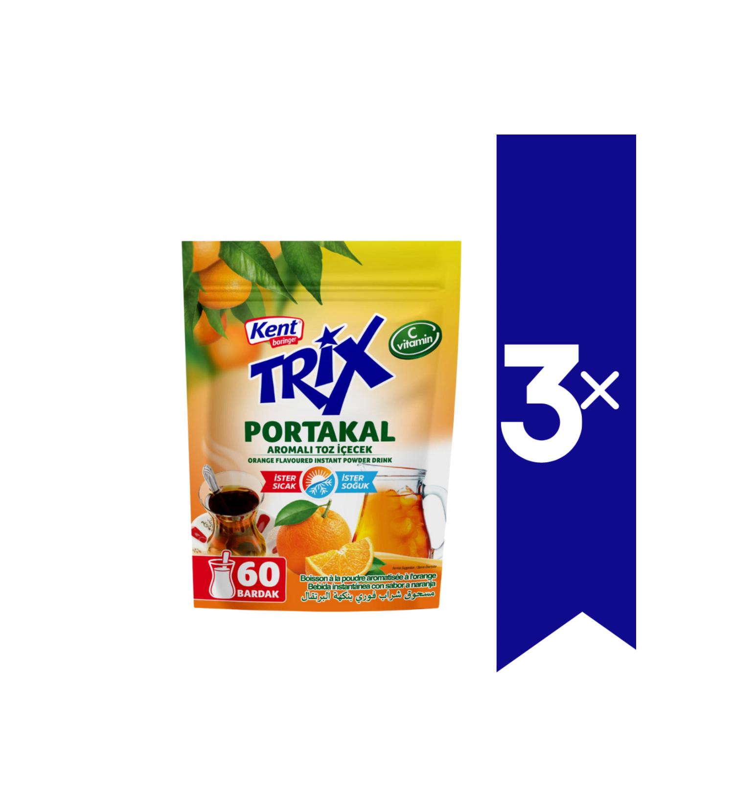 Kent Boringer Orange Flavored Powder Drink 300 gr (Hot & Cold) x3 PIECES