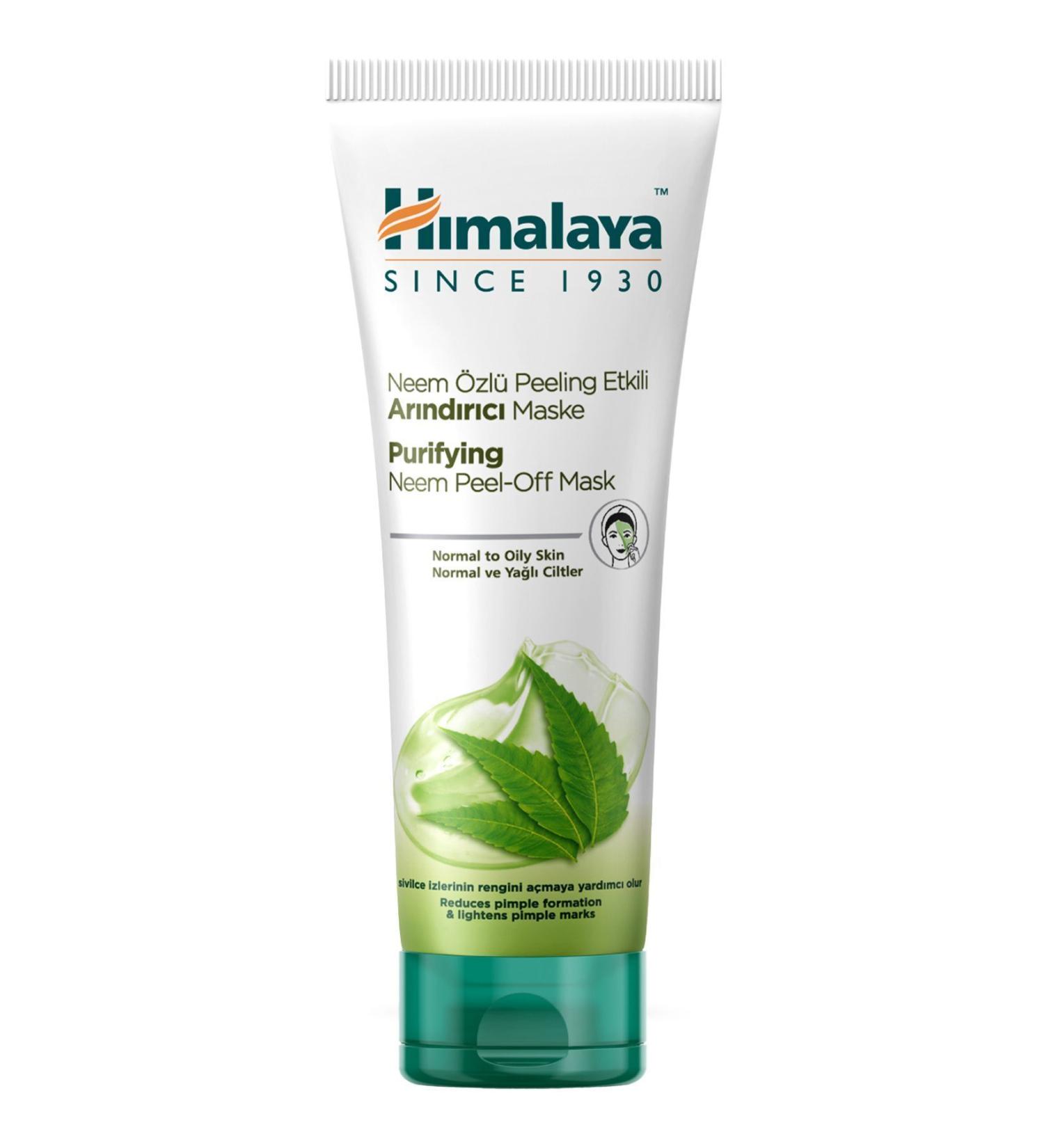 Himalaya Since 1930 Peeling Purifying Face Mask Neem Turmeric Paraben Free Normal & Oily Skin 75 ml