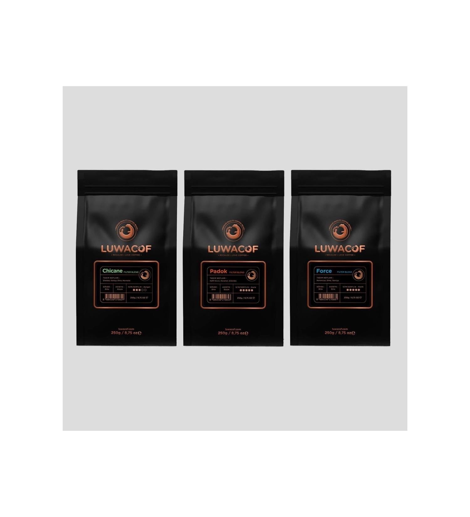 Luwacof Star Filter Advantage Package 3x250gr Coffee