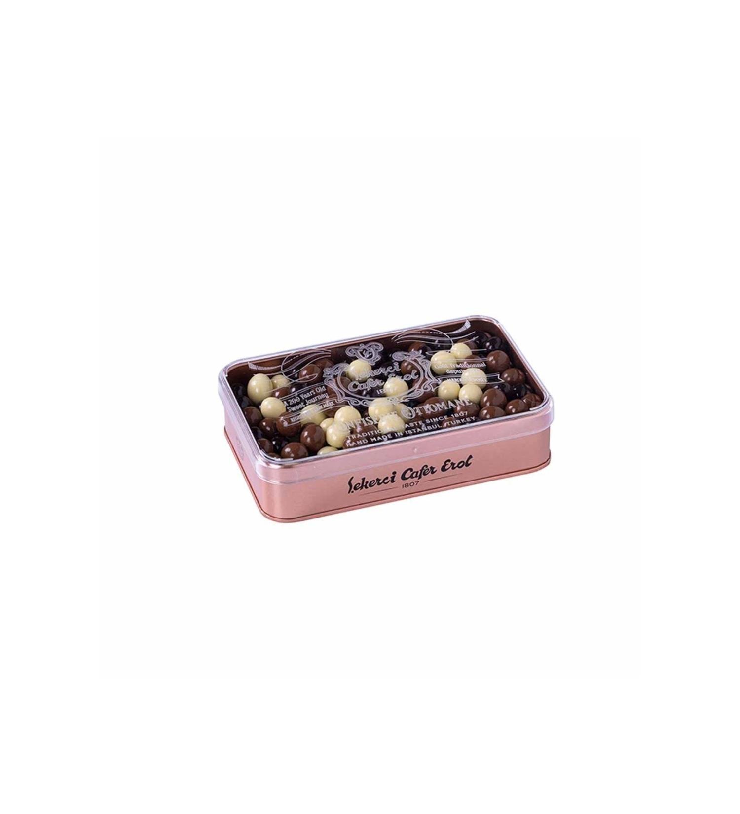 ekerci Cafer Erol Coffee Bean Dragee in Bronze Tin 300 Gr