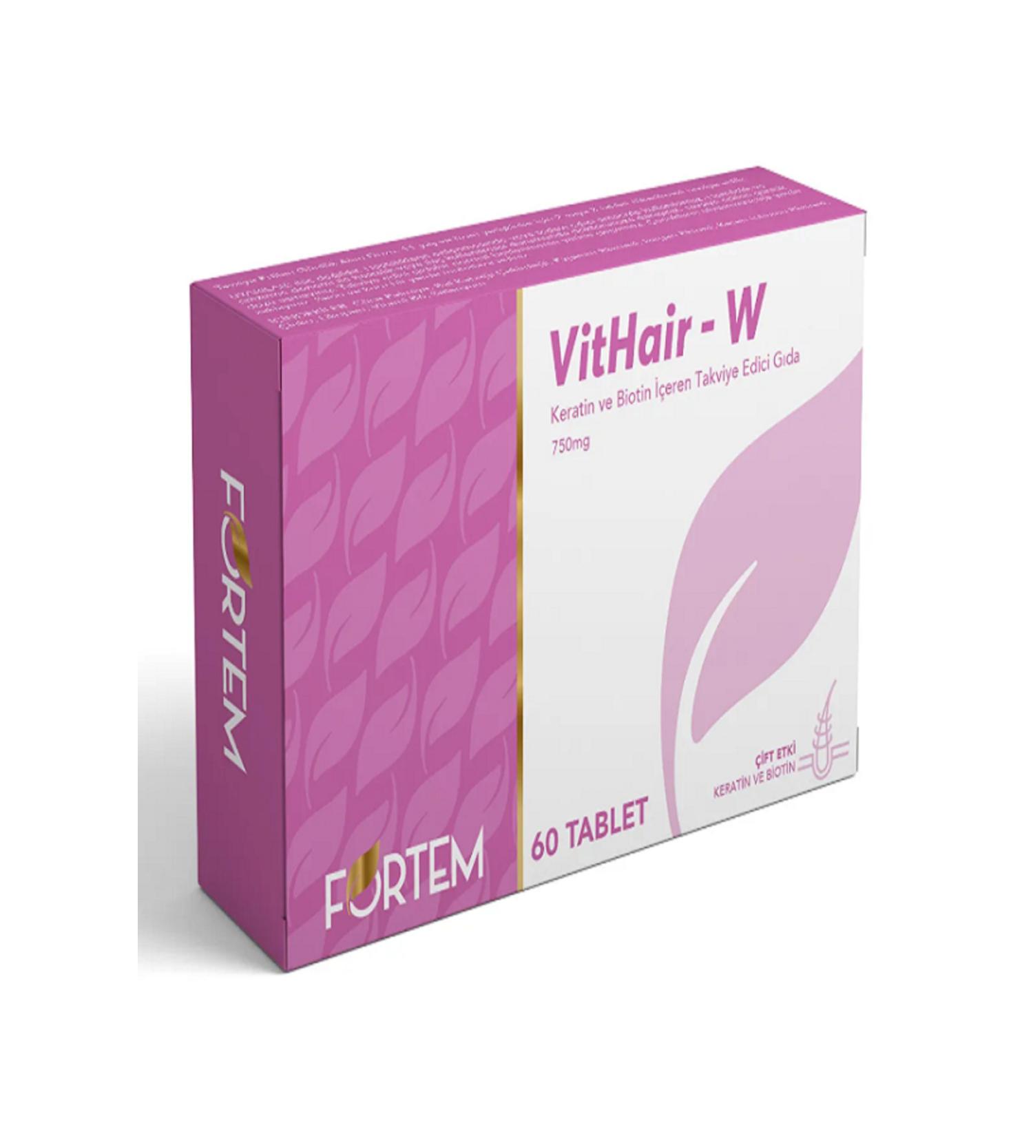 Fortem Keratin and Biotin Tablets for Women 60 Pieces