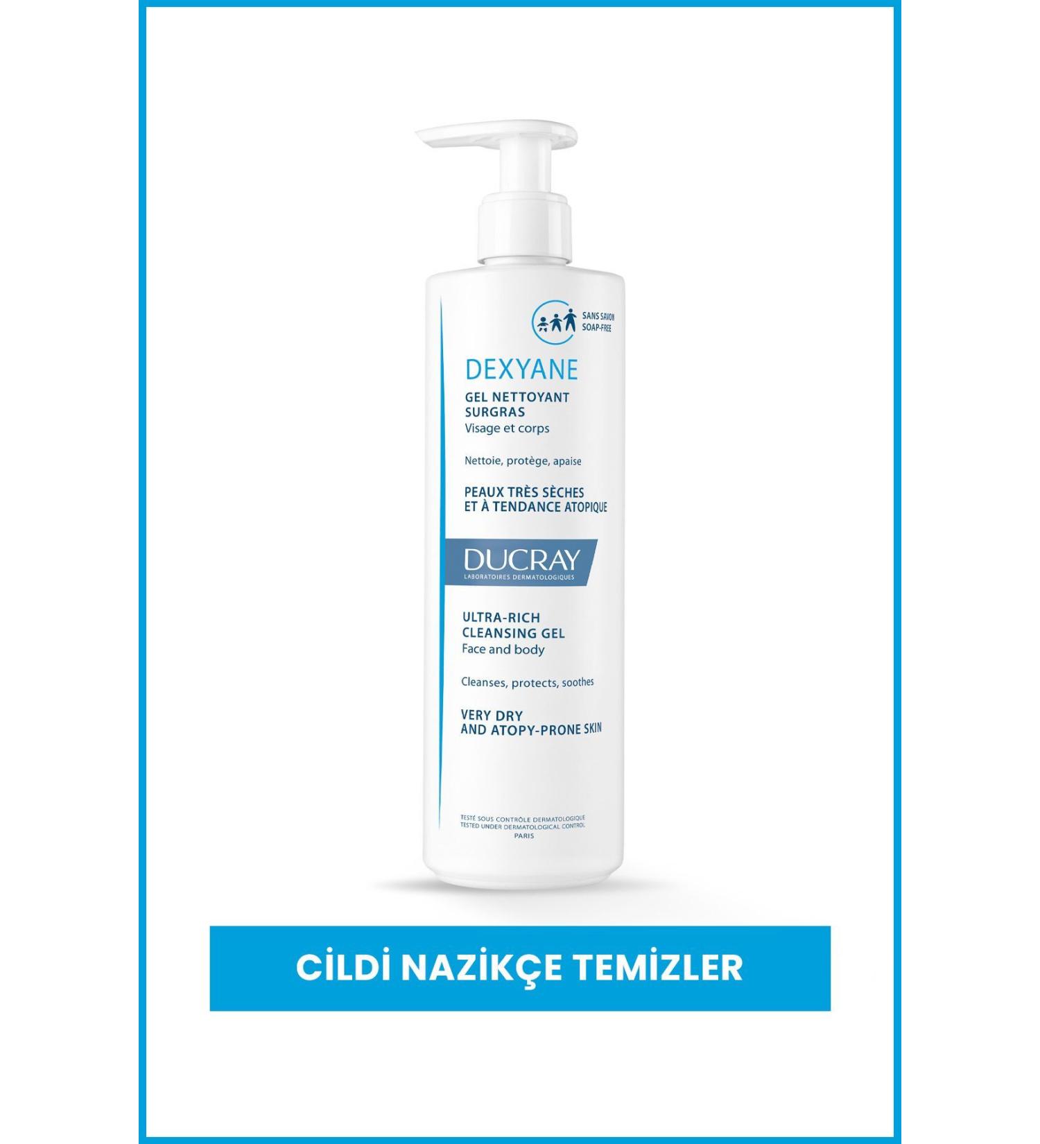Ducray Dexyane Ultra Rich Cleansing Gel 400 ml Special Washing Gel for Atopic Skin
