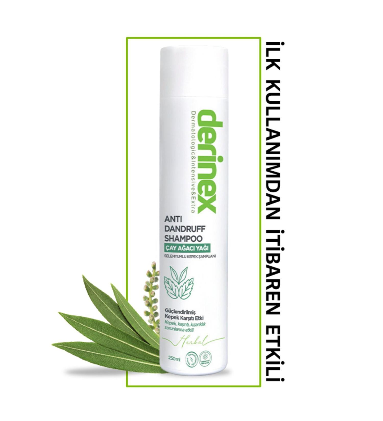 Derinex Anti Dandruff Tea Tree Selenium Anti Dandruff Shampoo 250 ml - Buy Online on GoSupps.com