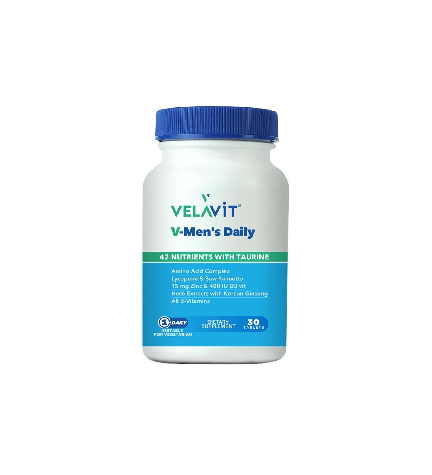 Velavit VELAV T MEN'S DAILY 30 TABLETS
