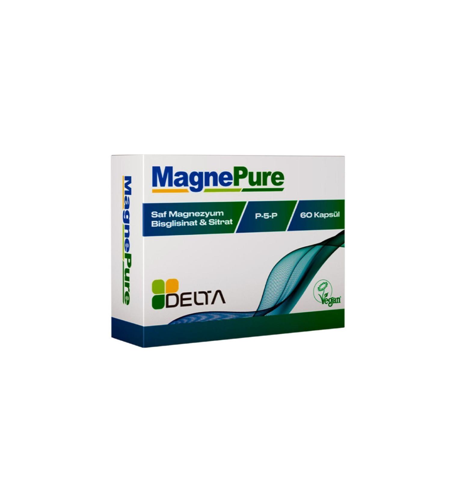 Dens Delta Natural MagnePure 60 Capsules - Buy Online on GoSupps.com