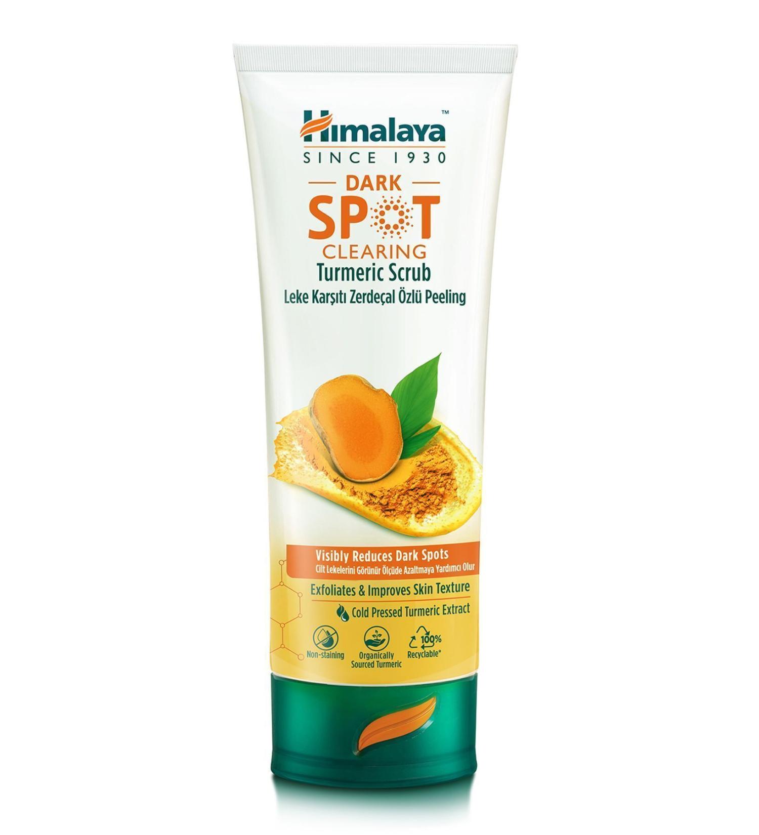 Himalaya Since 1930 Dark Spot Clearing Anti-Blemish Turmeric Face Peeling Scrub 75 ml - Buy Online on GoSupps.com