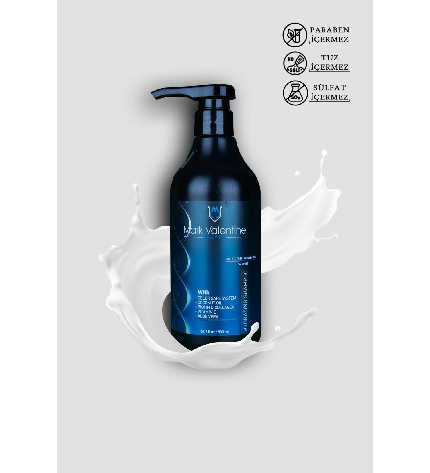 Mark Valentine Sulfate-Free Intensive Moisturizing Hydrate Shampoo 500 ML - Buy Online on GoSupps.com