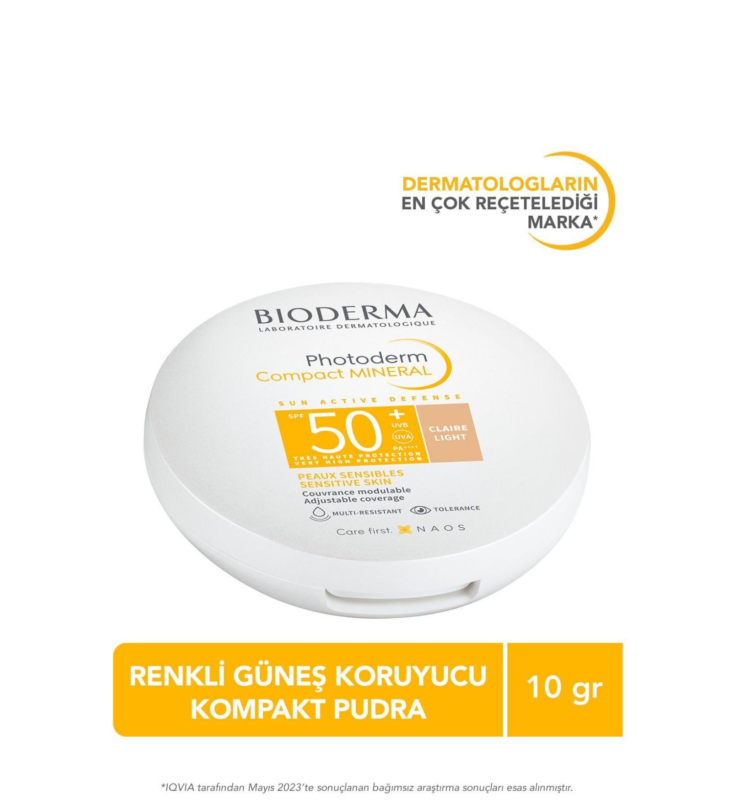 Bioderma PHOTODERM MINERAL COMPACT LIGHT SPF50 SK N BARRIER PROTECTOR COMPACT POWDER 10 GR GKHAIR1412 - Buy Online on GoSupps.com