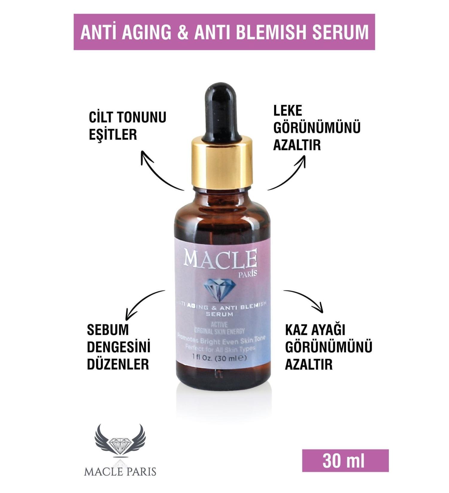 Macle Paris Anti-Blemish & Anti-Aging Ultra Moisturizer Vitamin C Hyaluronic Acid 30ml - Buy Online on GoSupps.com
