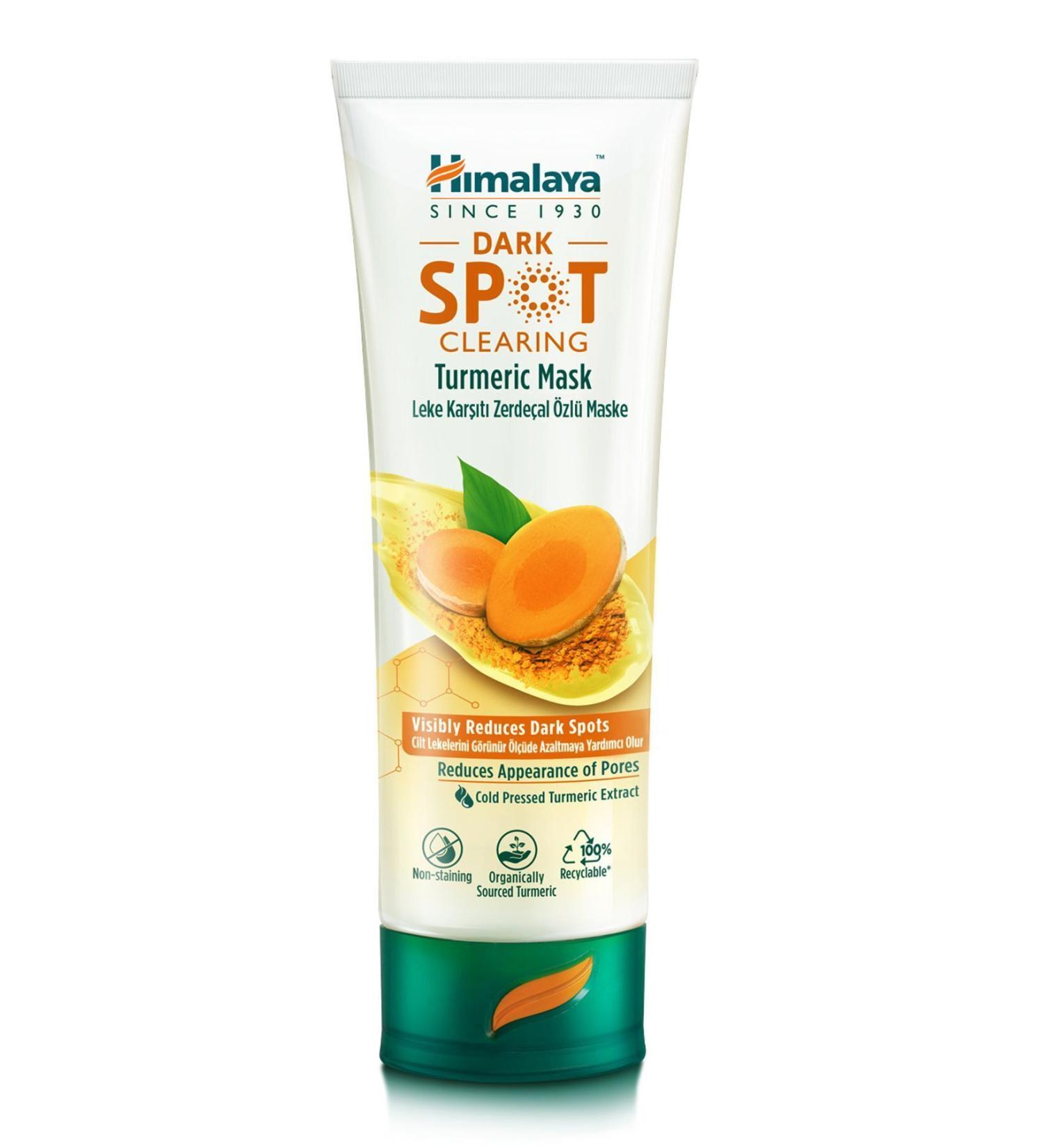 Himalaya Since 1930 Dark Spot Clearing Anti-Stain Turmeric Extract Mask 75 ml - Buy Online on GoSupps.com