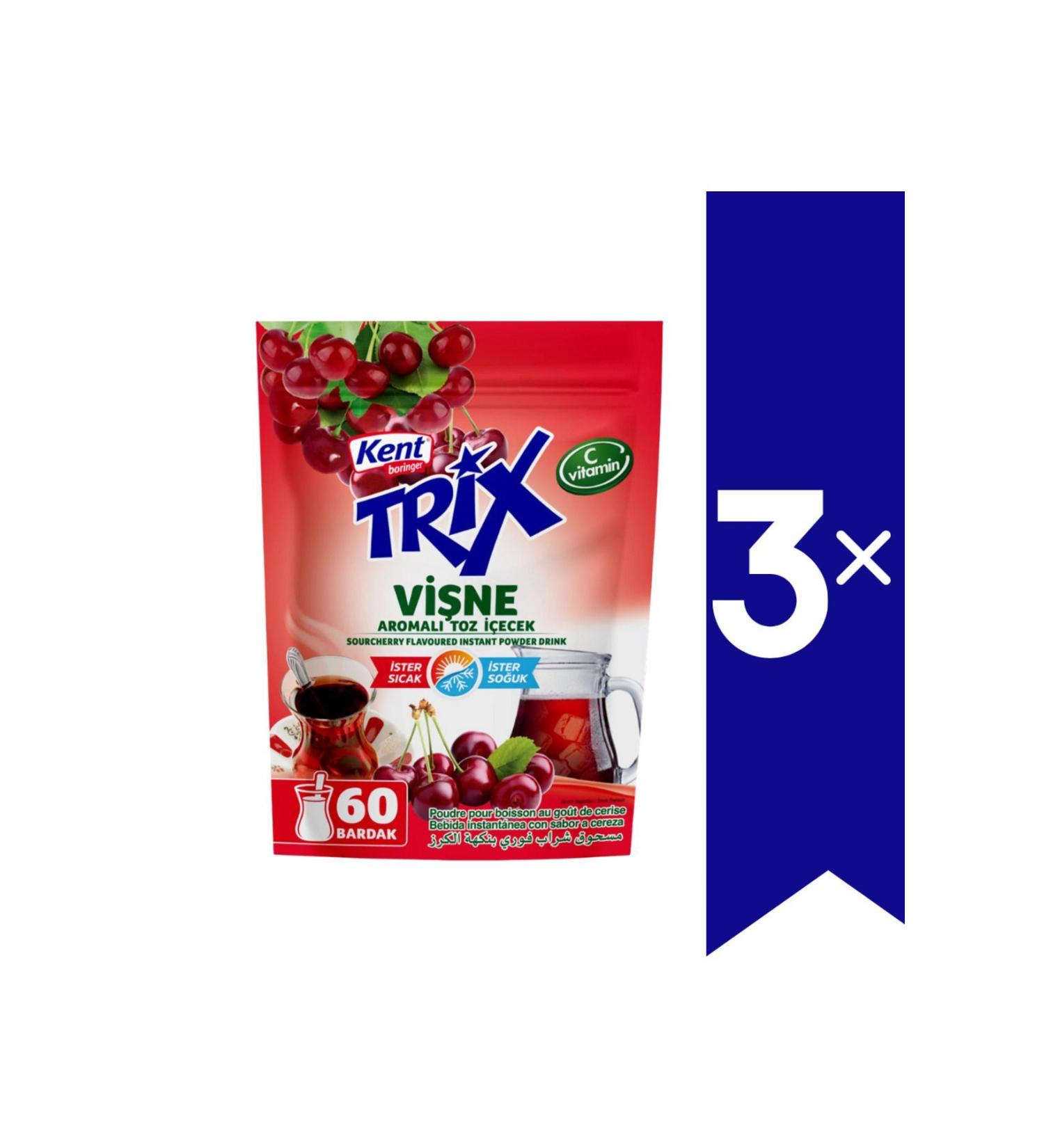 Kent Boringer Cherry Flavored Powder Drink 300 gr (Hot & Cold) x3 PIECES