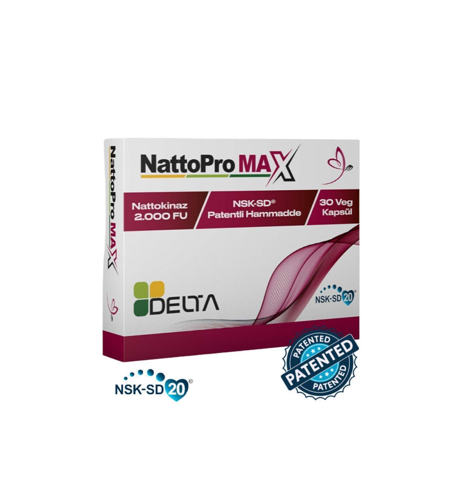 Dens Delta Natural NattoPro Max 30 Capsules - Buy Online on GoSupps.com