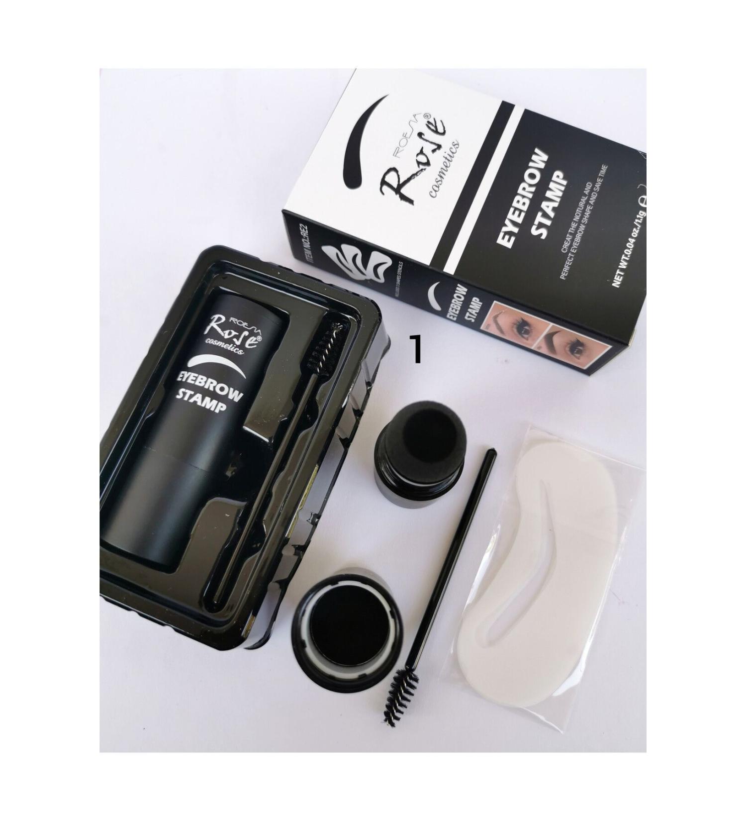 Roesia Rose Cosmetics Rose Eyebrow Stamp Eyebrow Powder Stamp and Shaping Kit