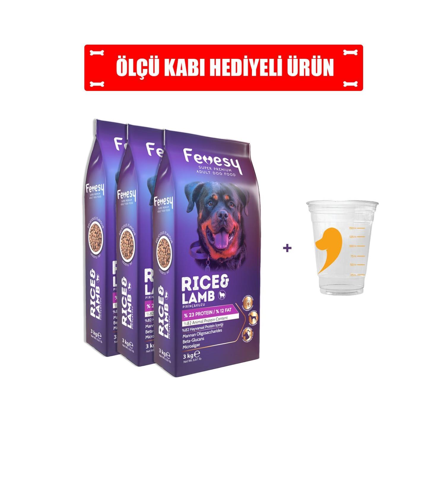 Fevesy Dog Food Adult 9 Kg Lamb & Rice (3 Kg X 3 Pieces) - Buy Online on GoSupps.com