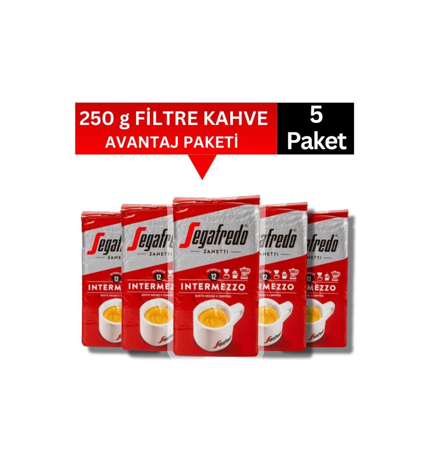 Segafredo Zanetti Ground Coffee 250 Gr (5 Pieces) - Buy Online on GoSupps.com