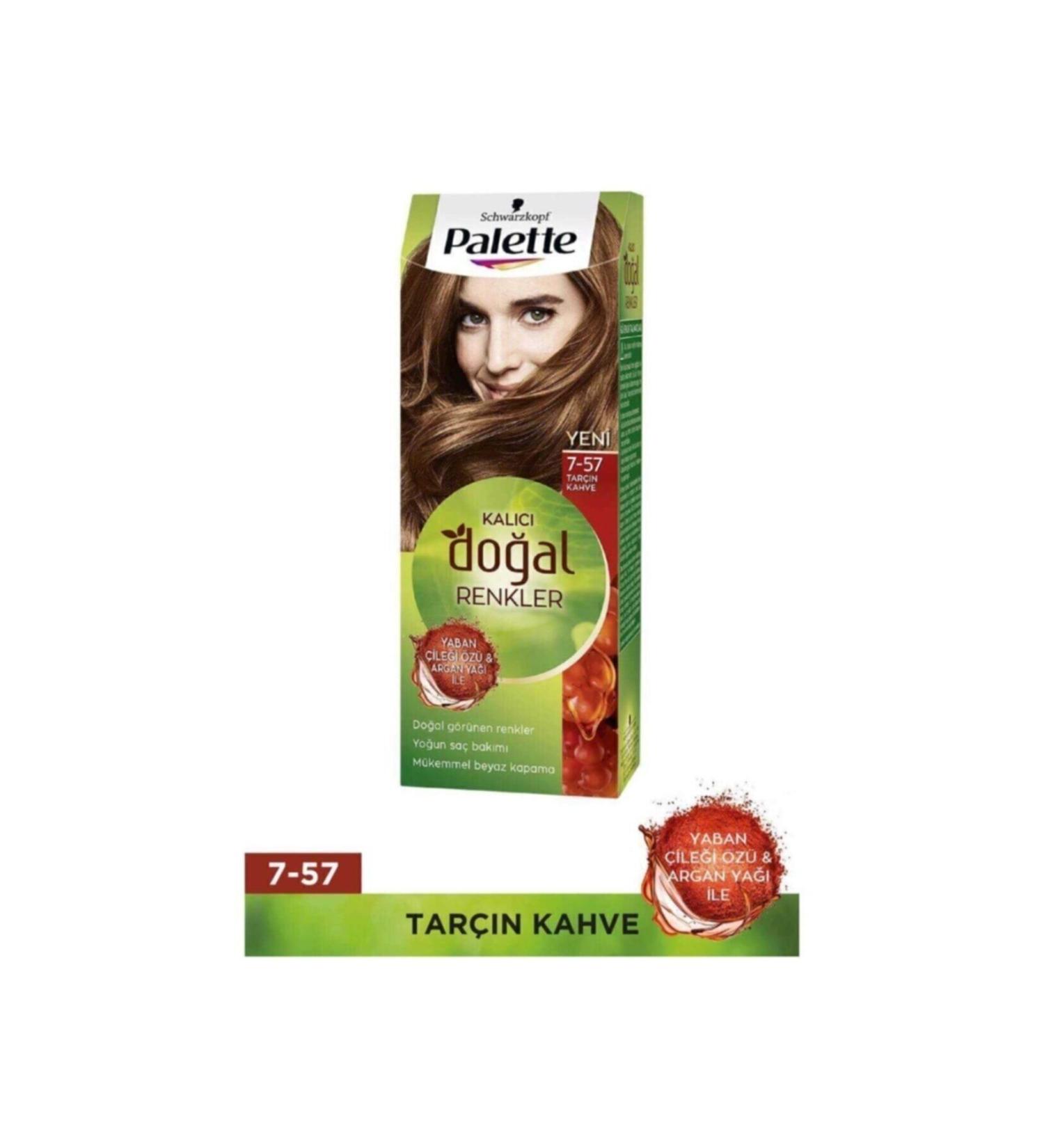 Palette Schwarzkopf Permanent Natural Colors 7-57 Cinnamon Brown Hair Dye