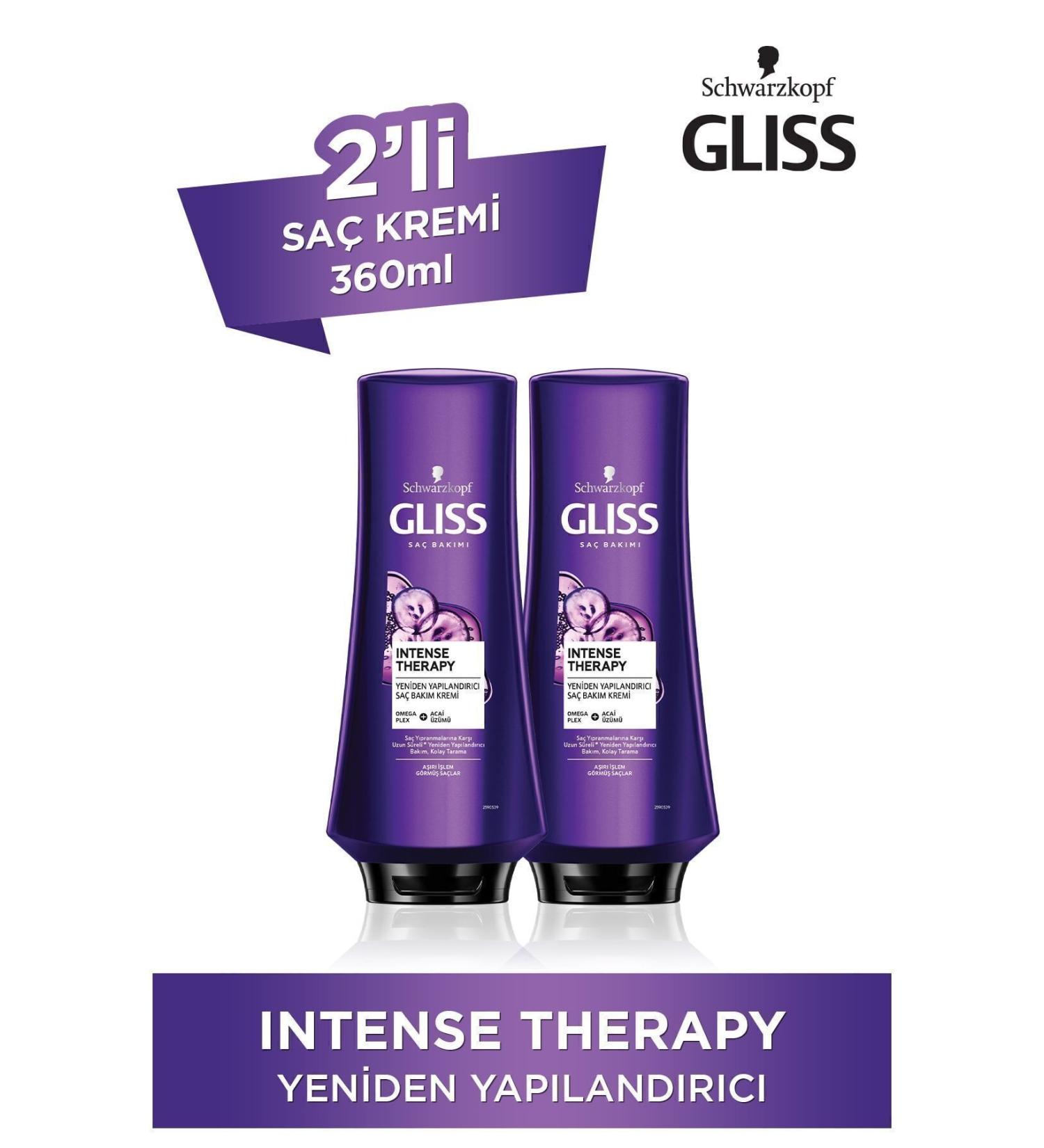 Gliss Intense Therapy Restructuring Conditioner 360 ml 2-pack - Buy Online on GoSupps.com
