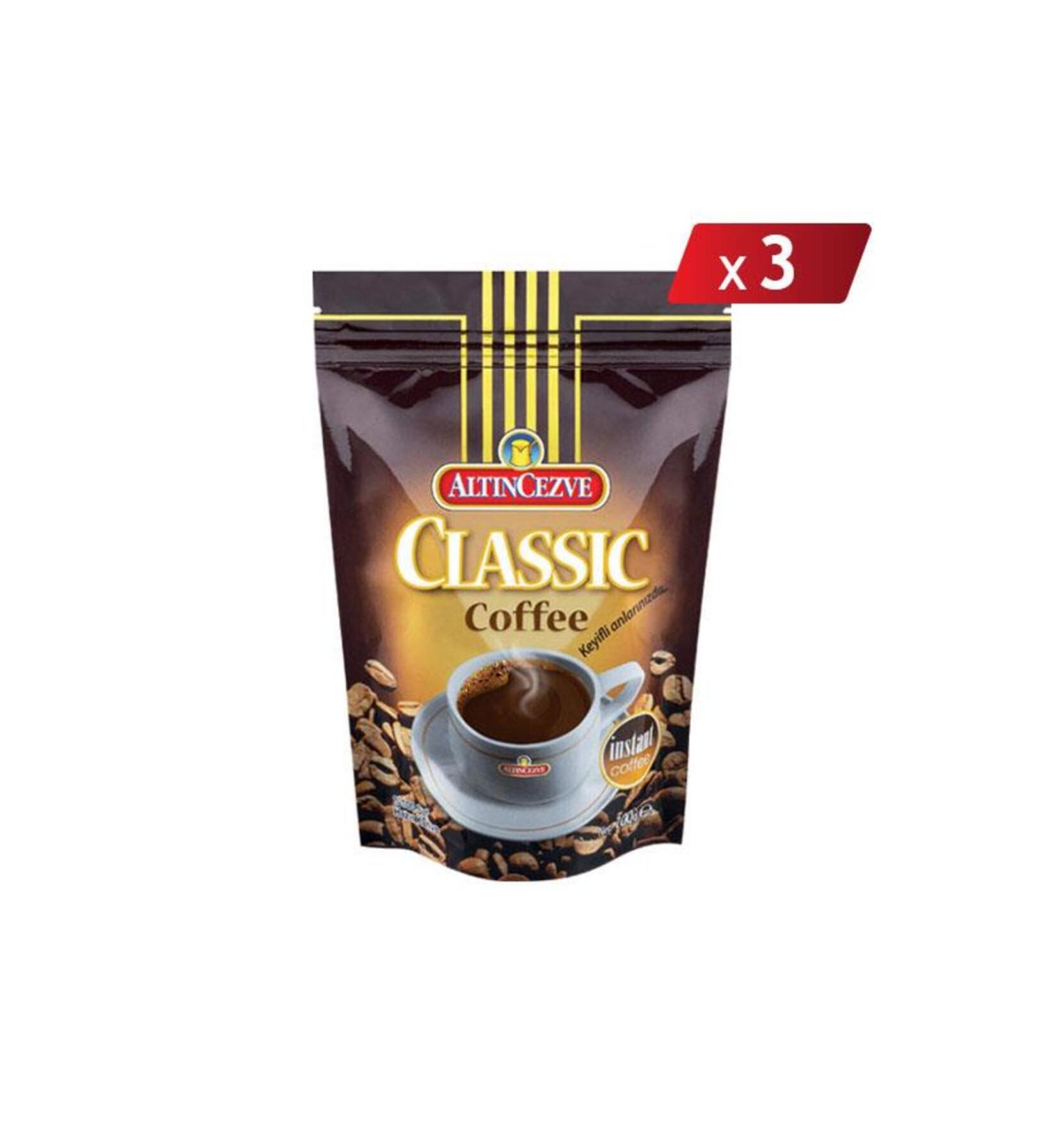 Alt ncezve Classic Instant Classic Instant Coffee 100 Gr - 3-PACK