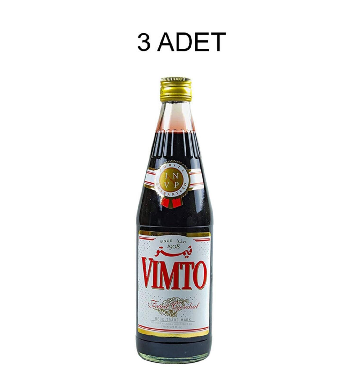 VIMTO Syrup Real Fruit Juices 710 ml X 3 Pieces "original"