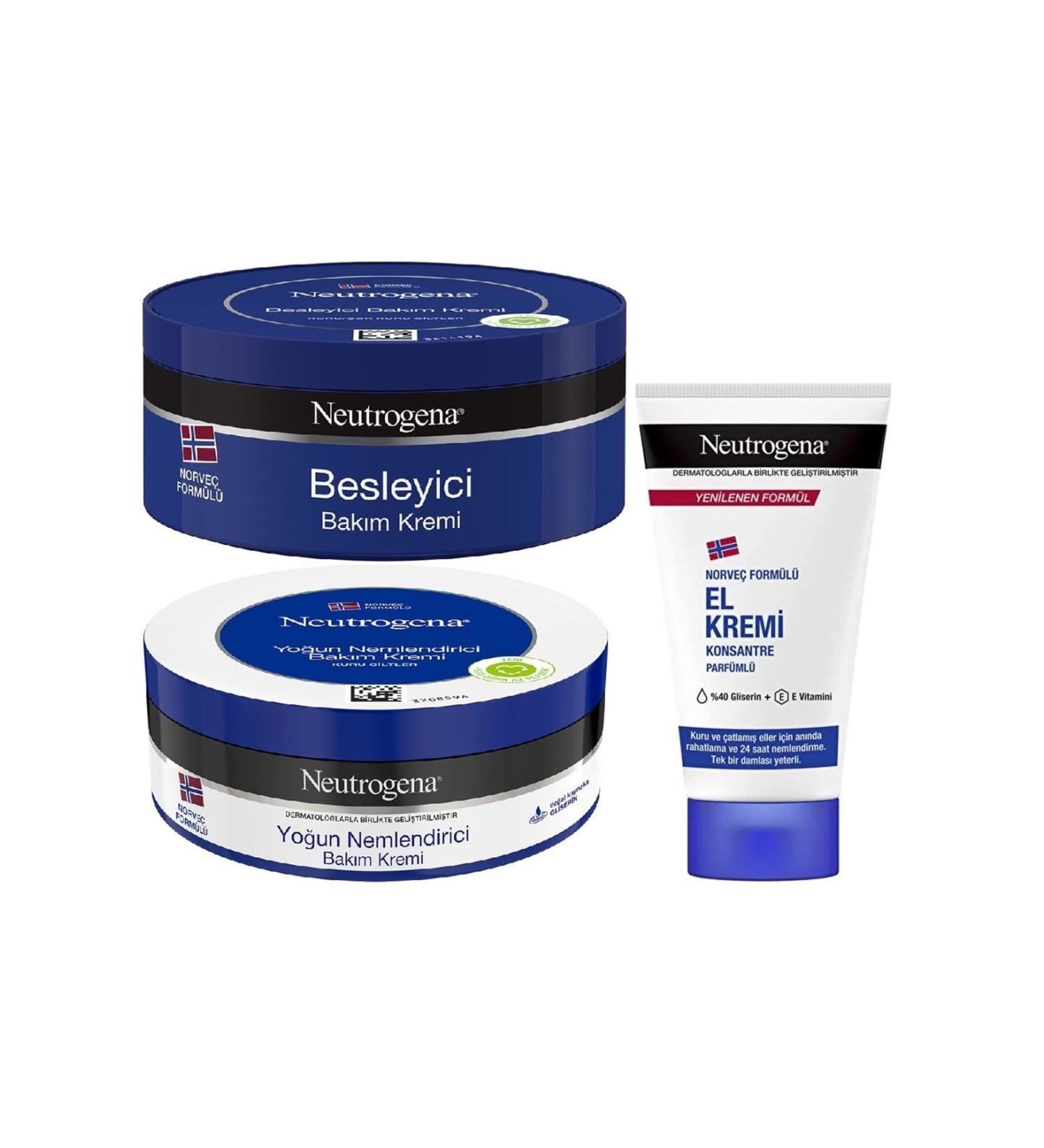 Neutrogena Hand Care Cream 450ml Mixed 3 Piece Set (NUTRITIONAL CARE INTENSIVE CARE PERFUMED) - Buy Online on GoSupps.com